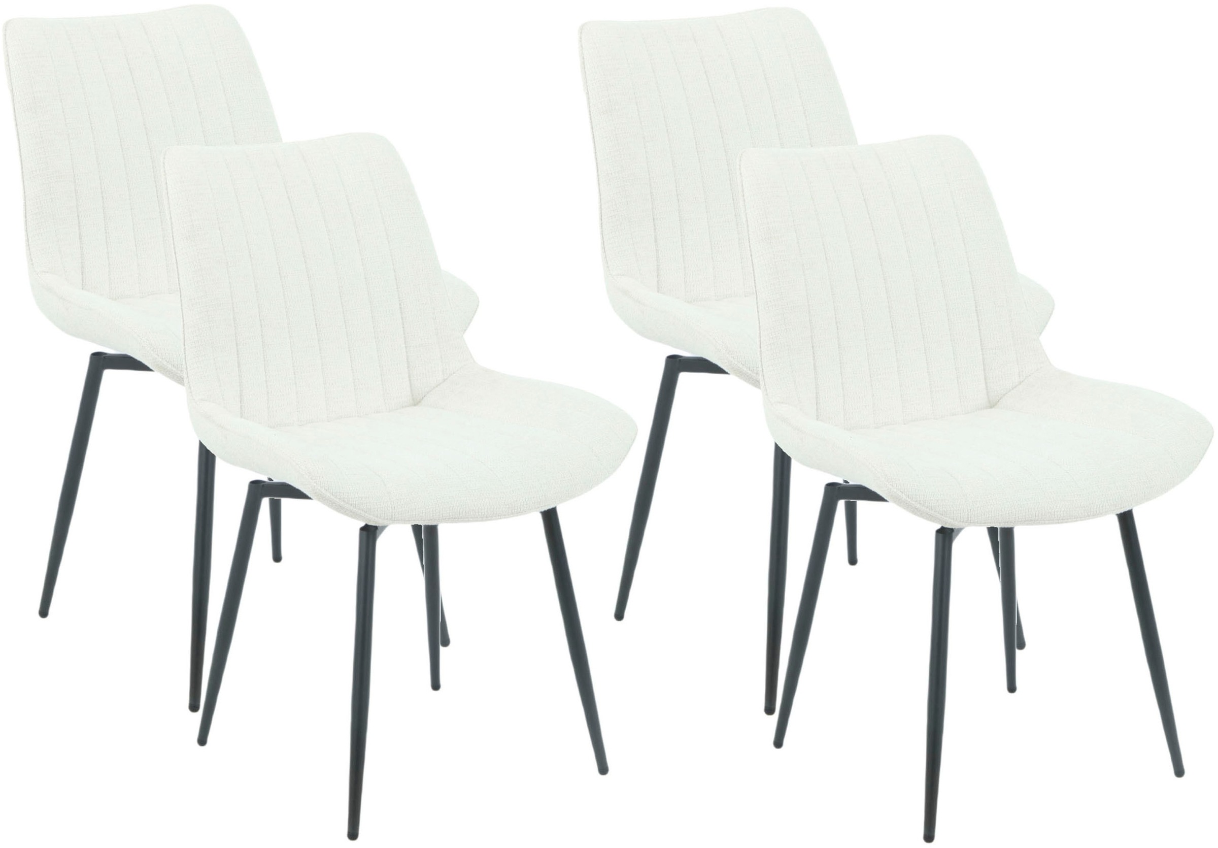 HELA 4-Fußstuhl "NEWPORT" (Set) 4 Stk. Microfaser  Webstoff 4-Fuß,XL-Sitzbr günstig online kaufen
