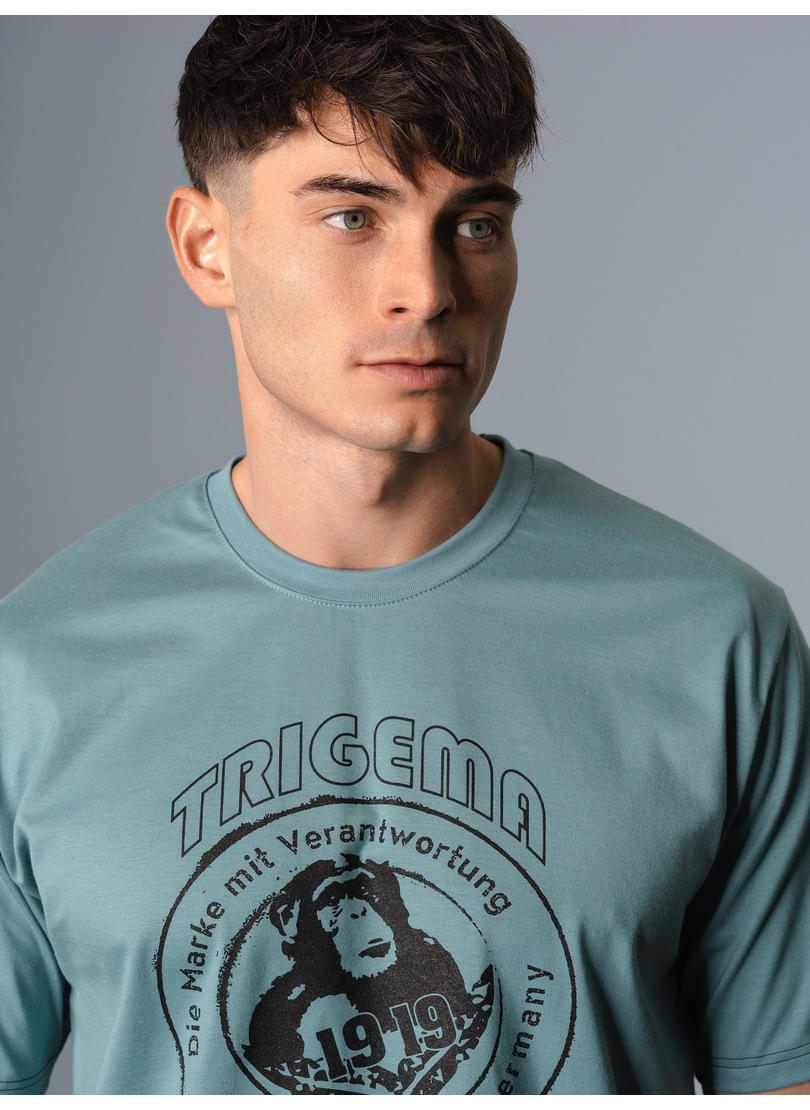 Trigema T-Shirt »TRIGEMA T-Shirt mit großem Printmotiv "TRIGEMA 1919"«, (1 tlg.)
