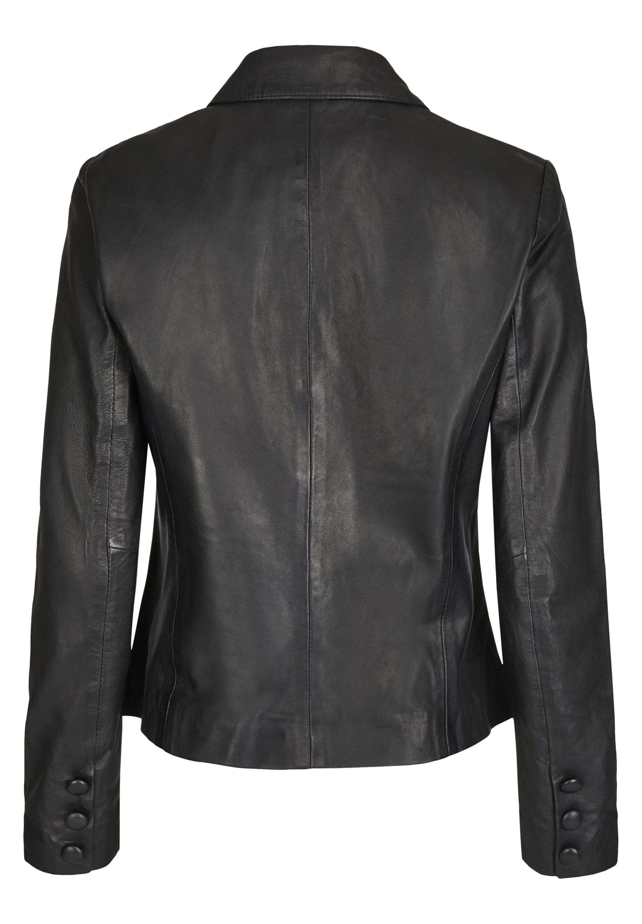7eleven Bikerjacke »SEFAYE« ohne Kapuze mit Reverskragen und Knöpfen