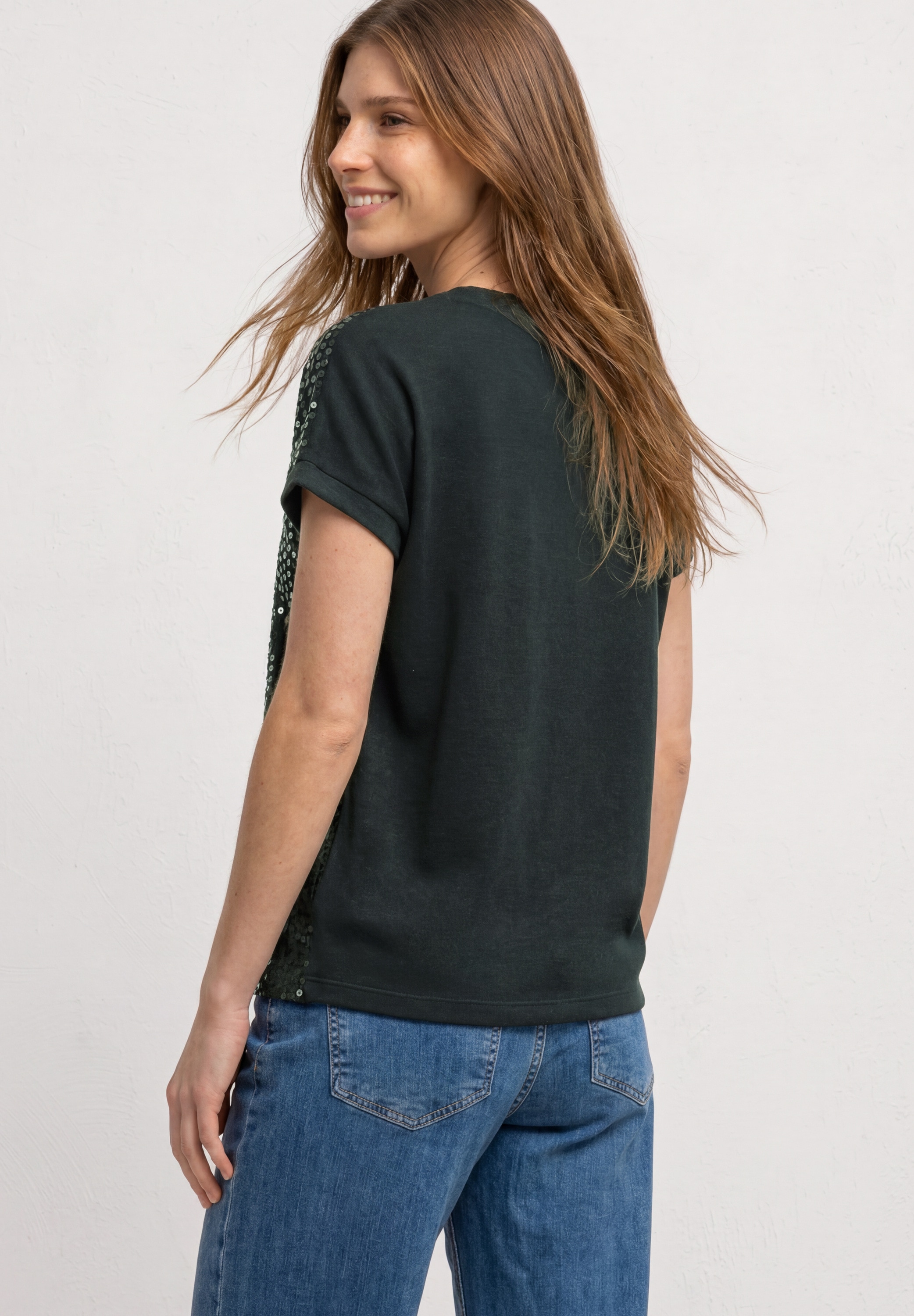 STREET ONE T-Shirt mit Rundhalsausschnitt