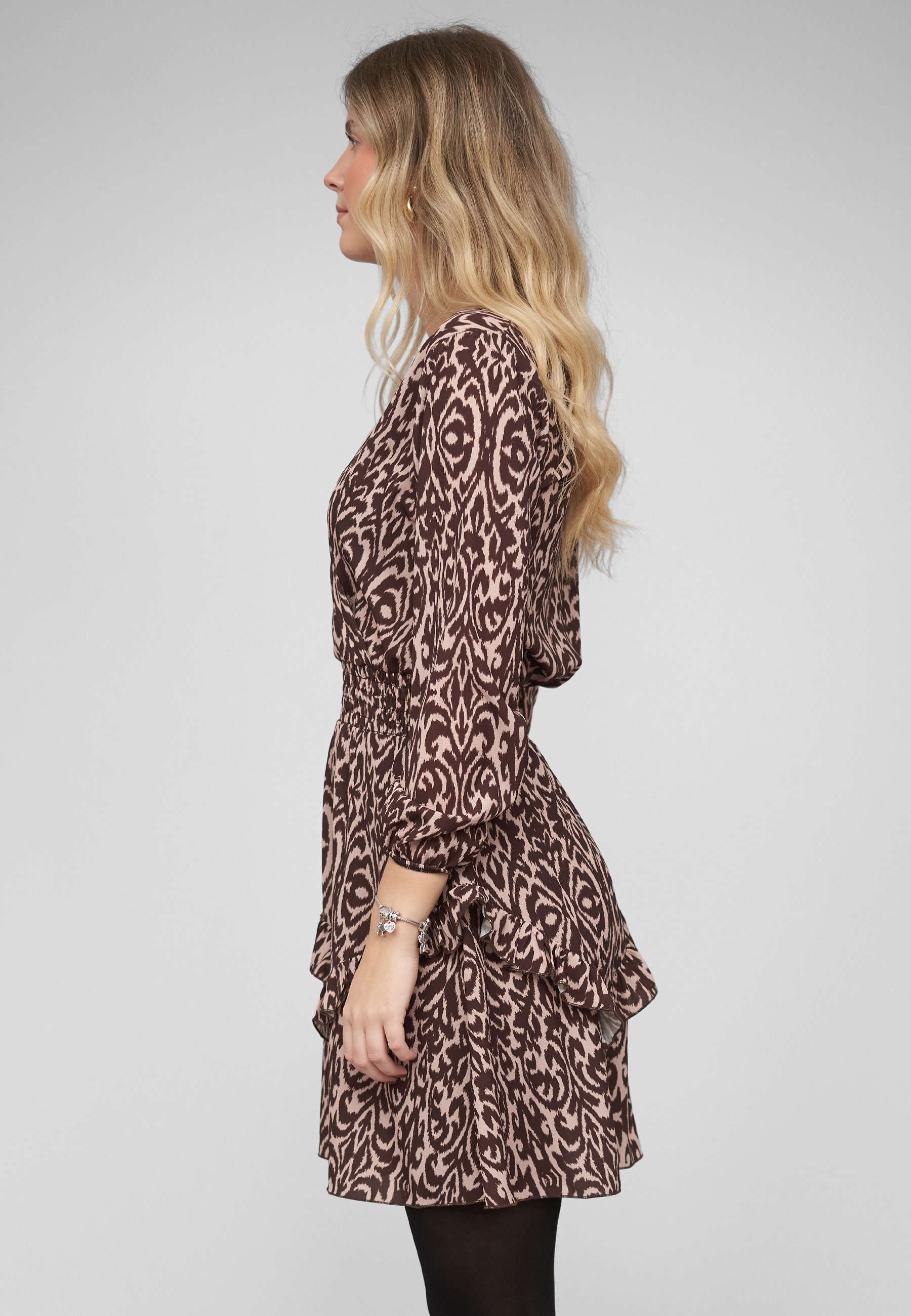 CLOUD 5IVE A-Linien-Kleid »CLOUD 5IVE Longsleeve Dress with abstract print« 1 tlg.