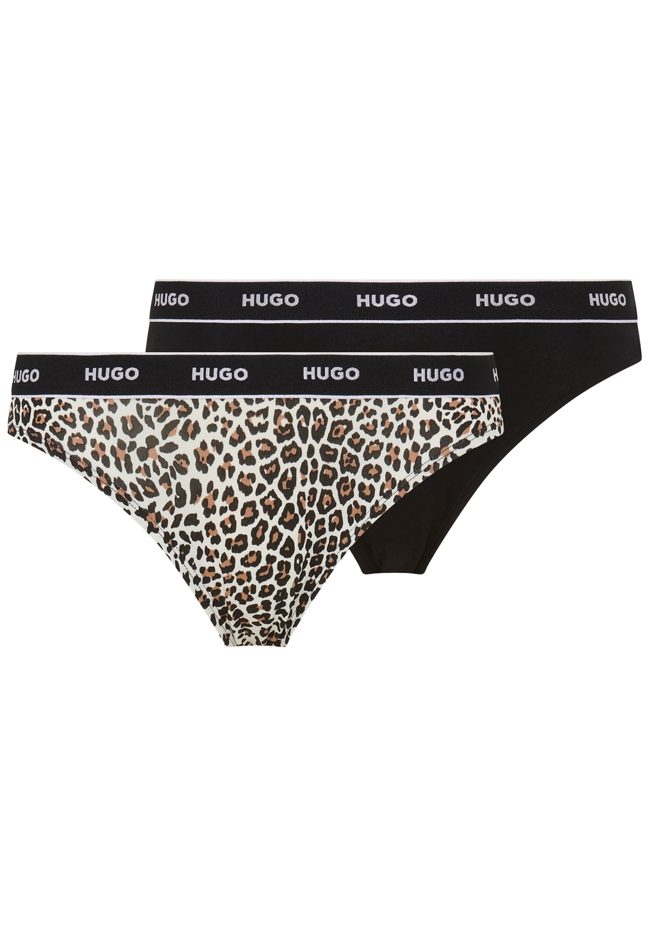 HUGO Underwear String "TRIPLET THONG DESIGN" 3 Stk. wiederholendes Logo am Bund
