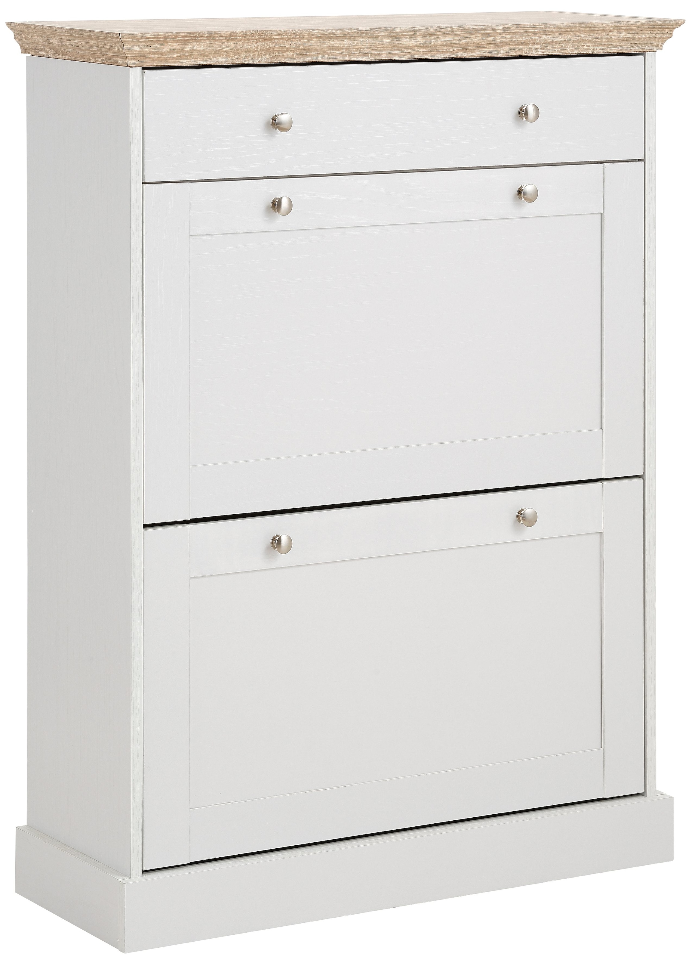OTTO home Schuhkommode "Binz" mit schönen Metallgriffen und vielen Stauraummöglichkeiten, Höhe 105cm