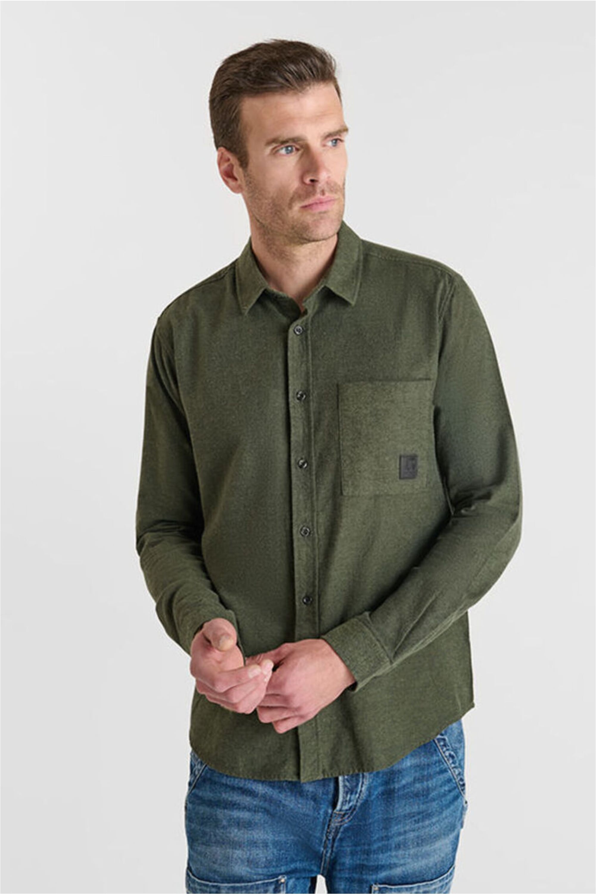 Le Temps Des Cerises Langarmhemd "DEBIN" 1 tlg. im klassischen Design günstig online kaufen