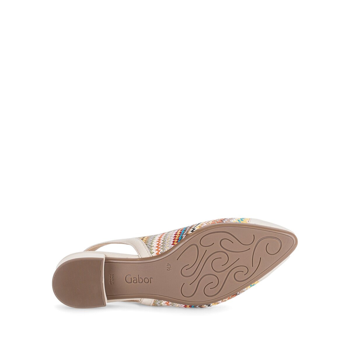 Slingpumps GABOR "Slingpumps", Damen, Gr. 38, multicolour, Schuhe Slingpumps 6