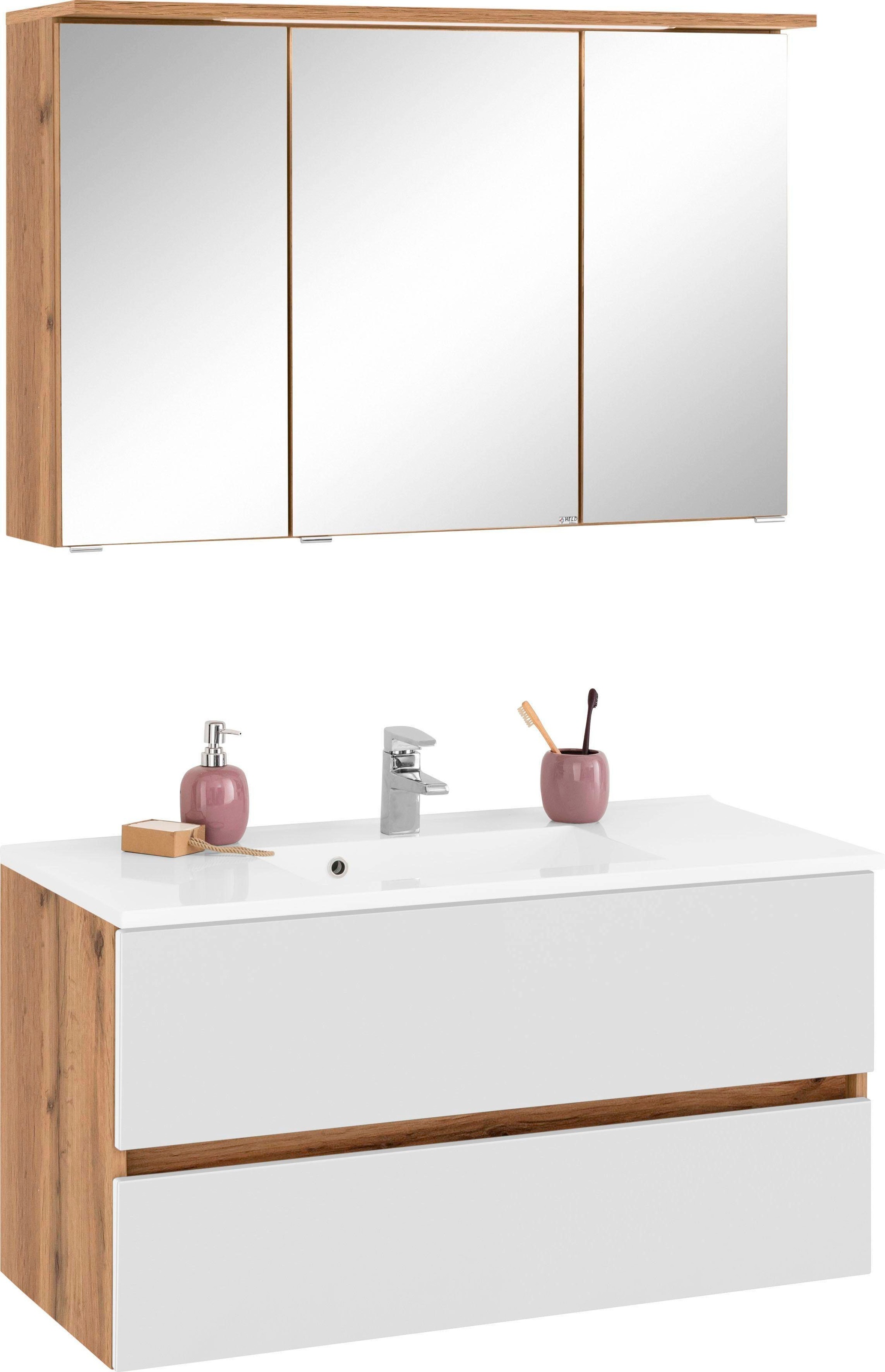 welltime Badmöbel-Set "Lucca" 2 Stk. tlg. günstig online kaufen