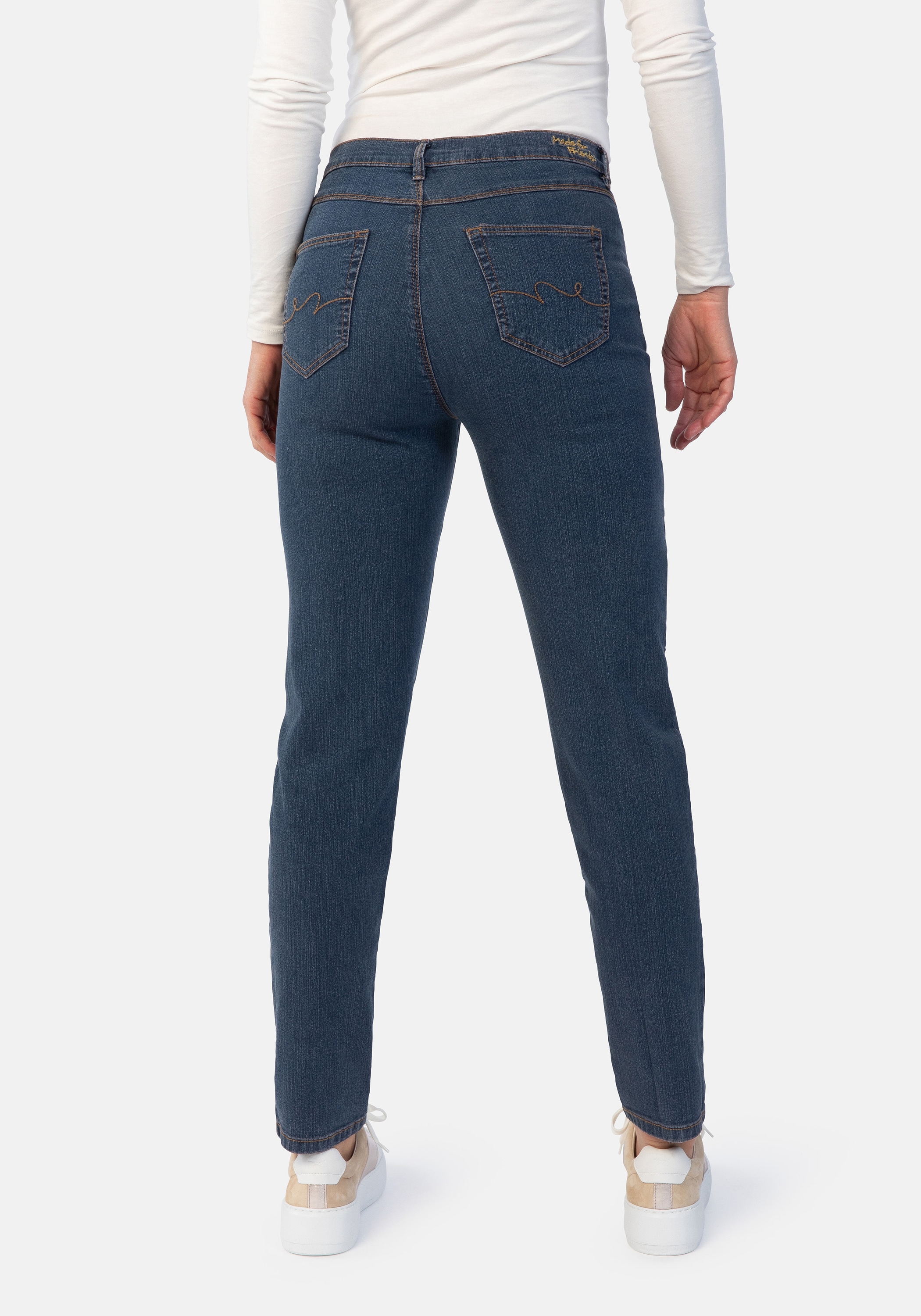 STOOKER WOMEN 5-Pocket-Jeans »Nizza Denim Tapered Fit«, Tapered Fit Casual Clean Wash Denim Jeans für Damen