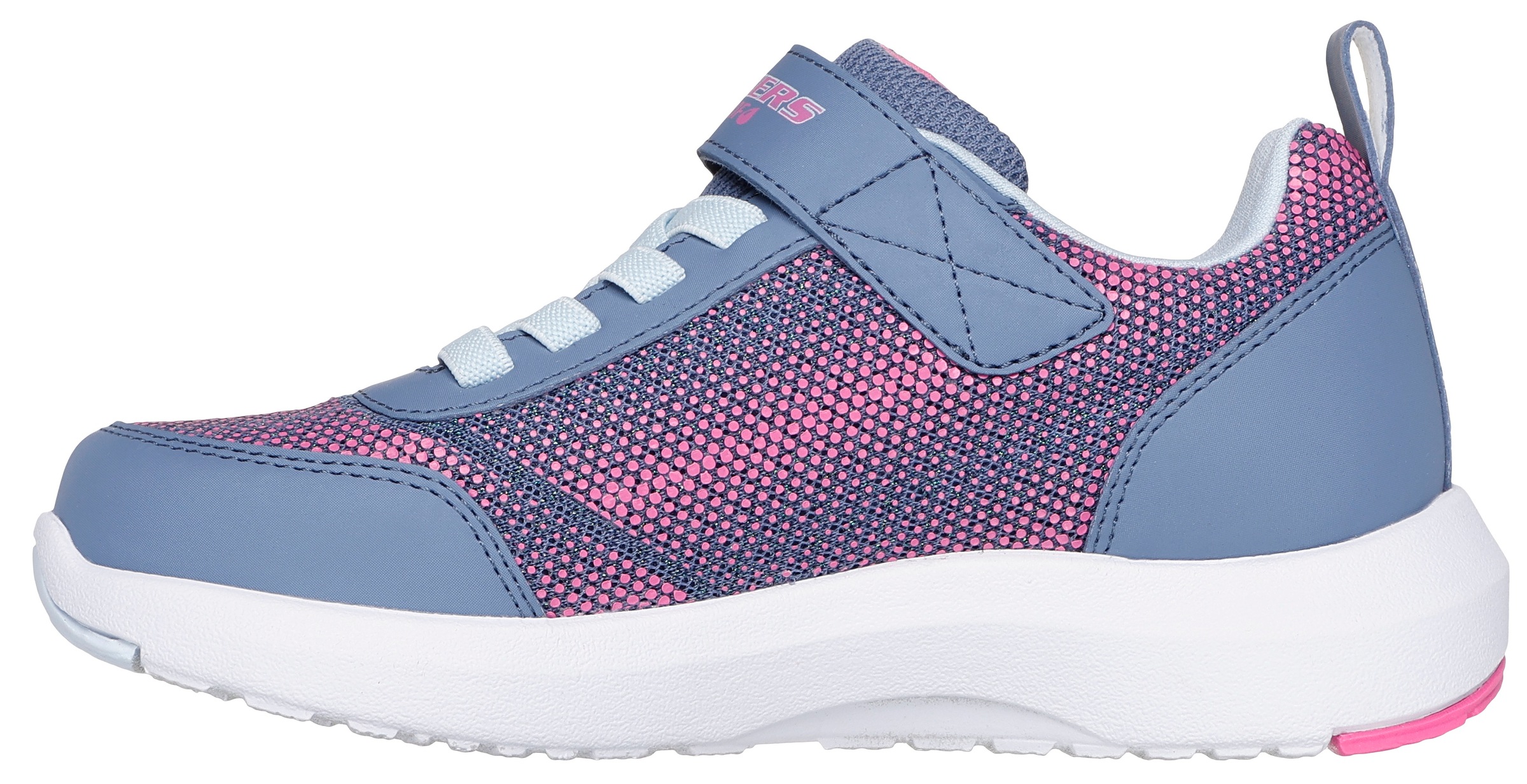 Skechers Sneaker »DYNAMIC TREAD«, Freizeitschuh, Klettschuh mit glänzendem Textileinsatz