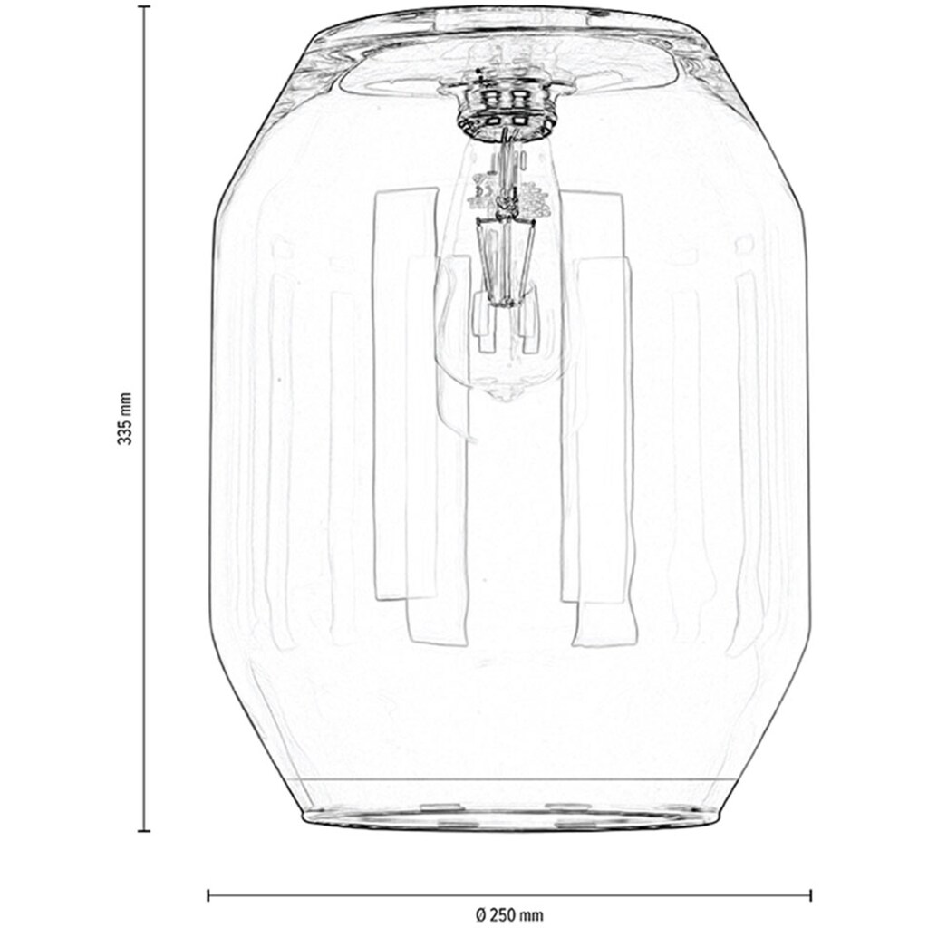 BRITOP LIGHTING Pendelleuchte »VASO«, 1 flammig-flammig