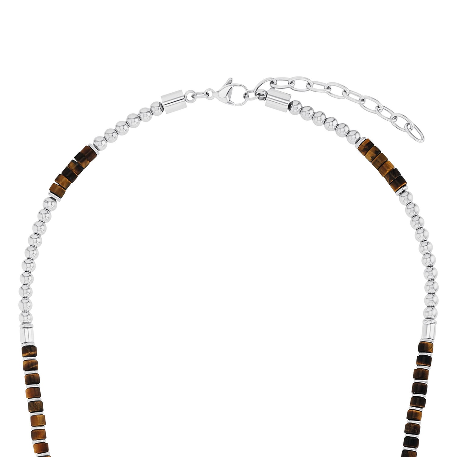 Amor Kette mit Anhänger mit Tigerauge