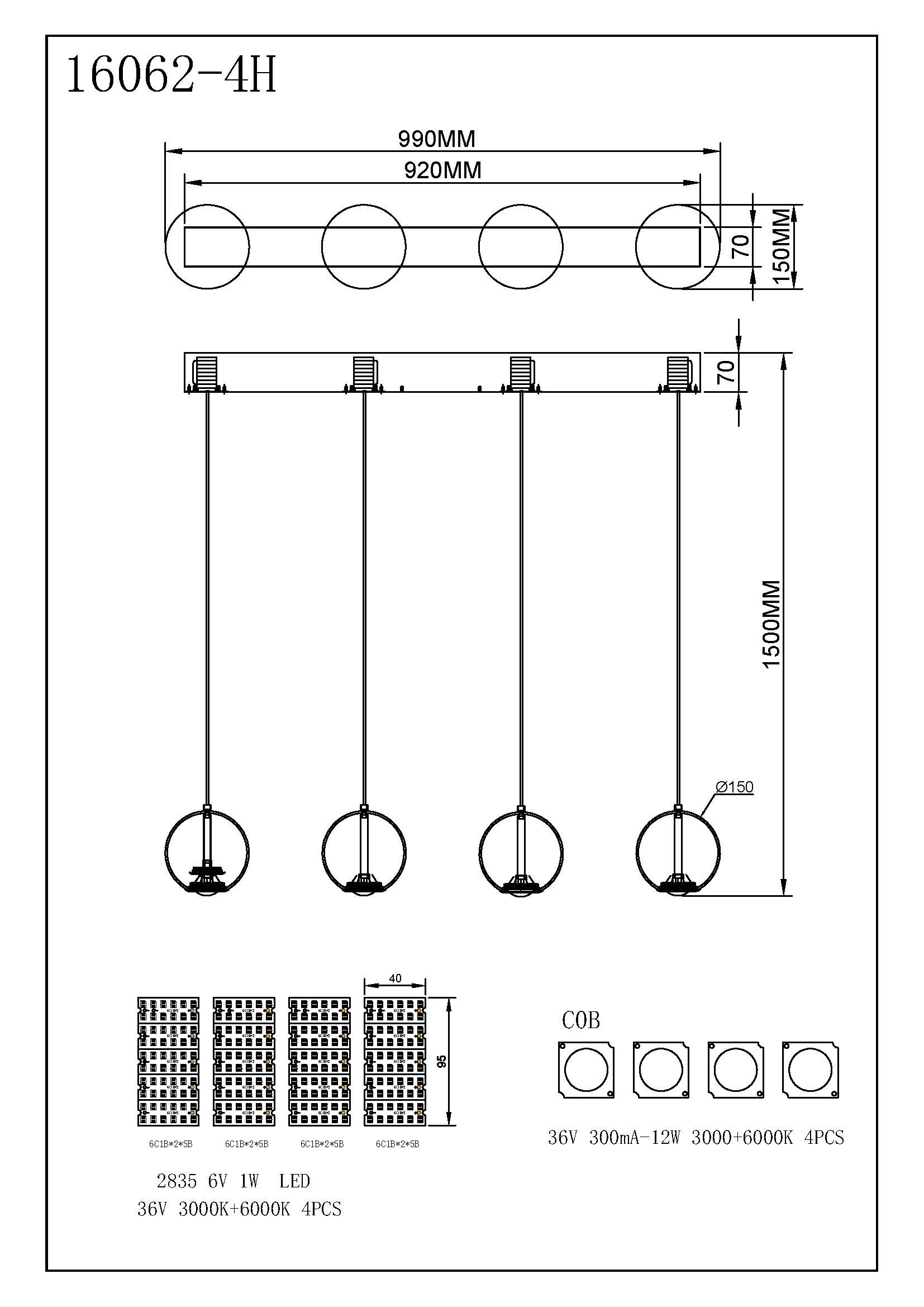 GLOBO LIGHTING Hängeleuchte »SIMMONS« LED-Modul 1 Stk. warmweiß - kaltweiß Hängelampe Esszimmer-Leuchte Esstischleuchte Wohnzimmer
