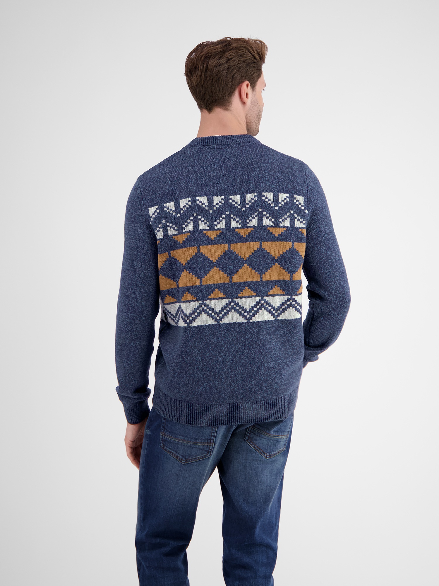 LERROS Strickpullover »LERROS Jacquard Strickpullover für Herren«