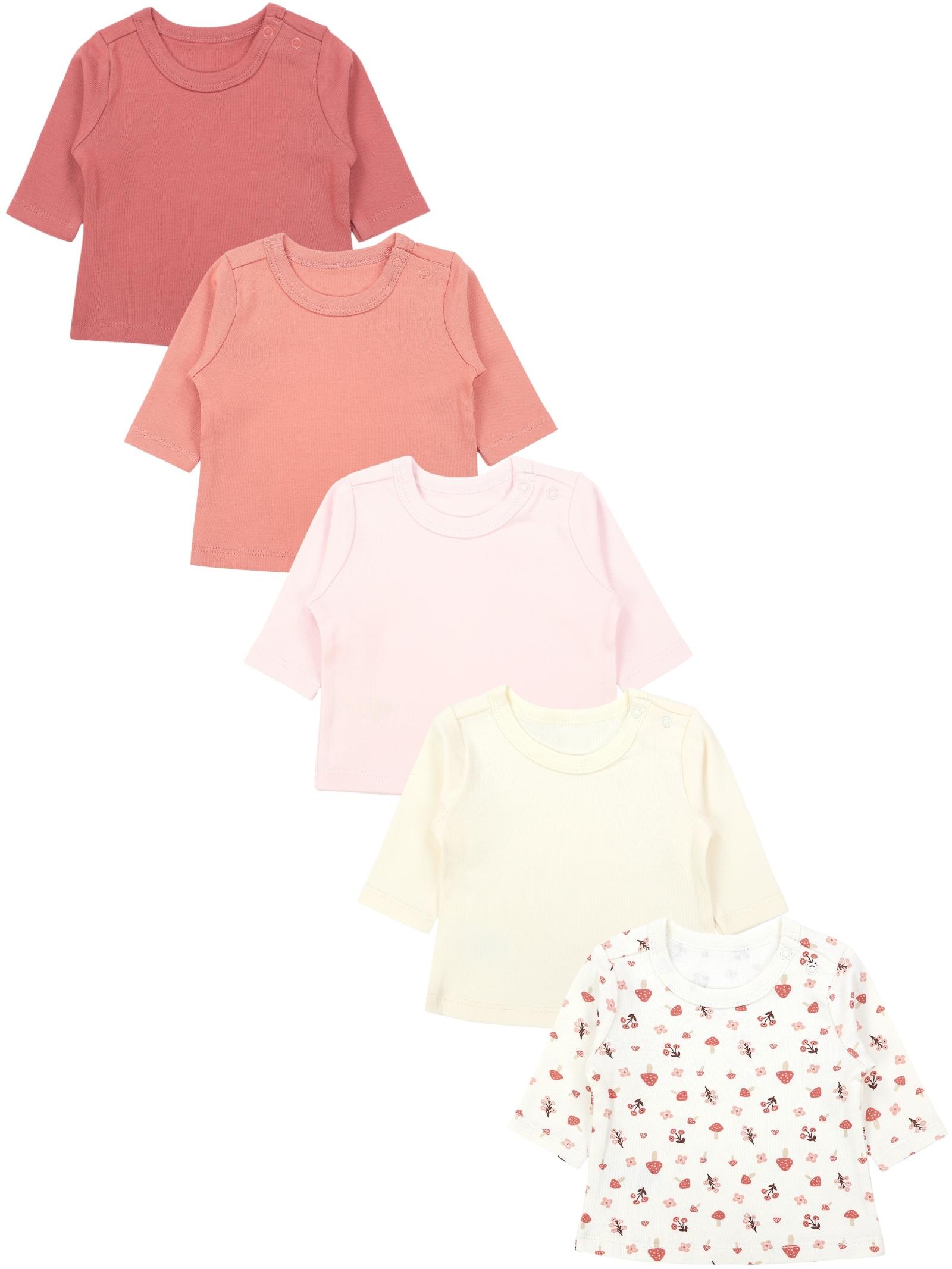 TupTam Langarmshirt "Shirt Baby Mädchen Langarmshirt 5er Set"
