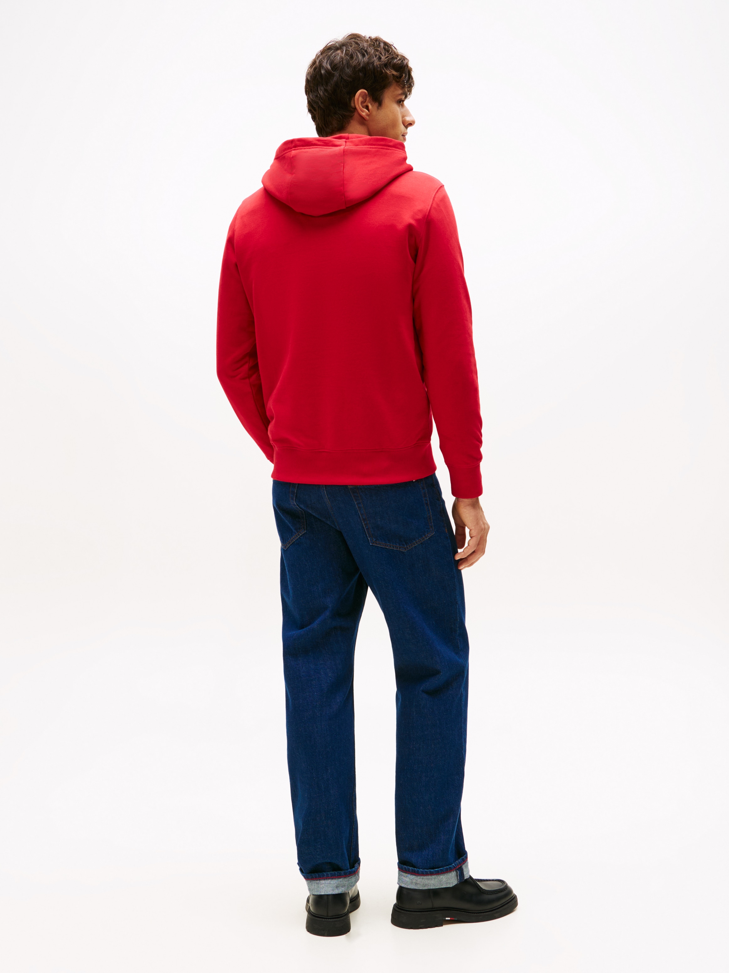 Tommy Hilfiger Kapuzensweatshirt »LINEAR FLAG GRAPHIC«, Regular Fit, Hoodie, Kapuze mit Tunnelzug