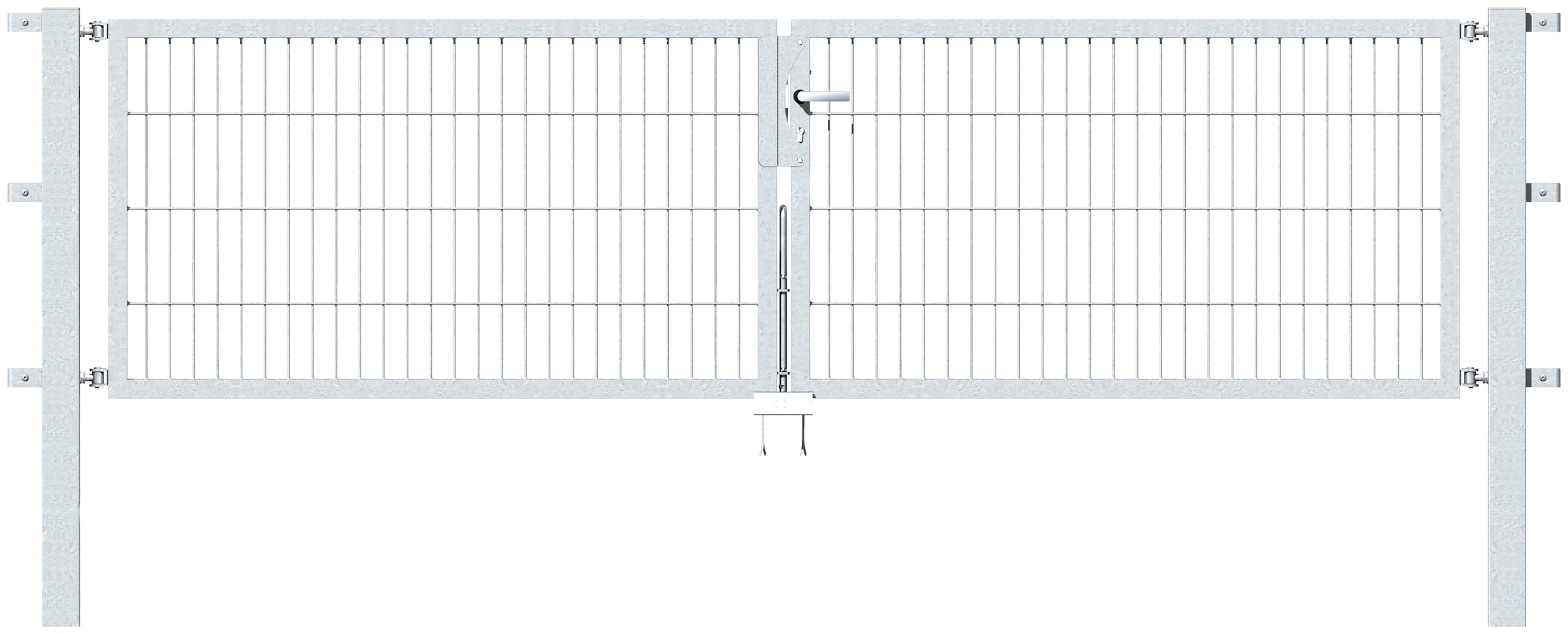 Alberts Zaundoppeltür "Flexo", 300 cm Breite (150cm + 150cm), in versch. Höhen