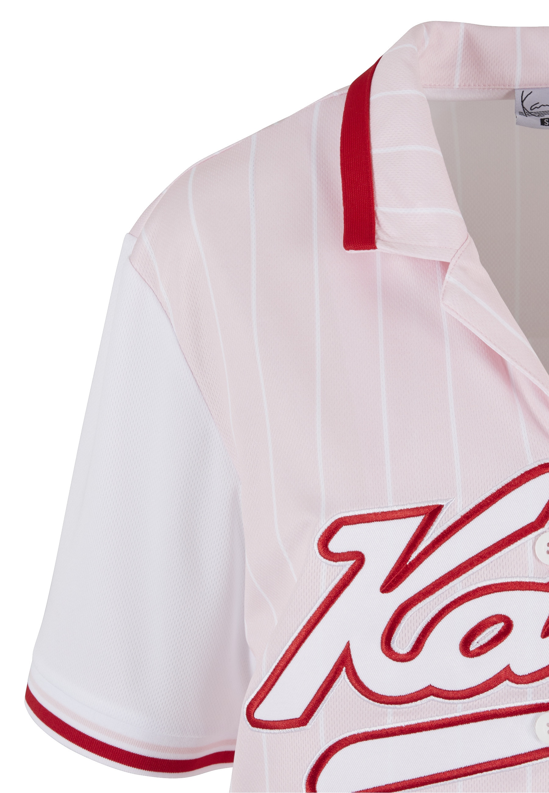 Karl Kani Kurzarmshirt »Karl Kani Damen KW223-045-1 Varsity Stripe Baseball Shirt« 1 Stk.