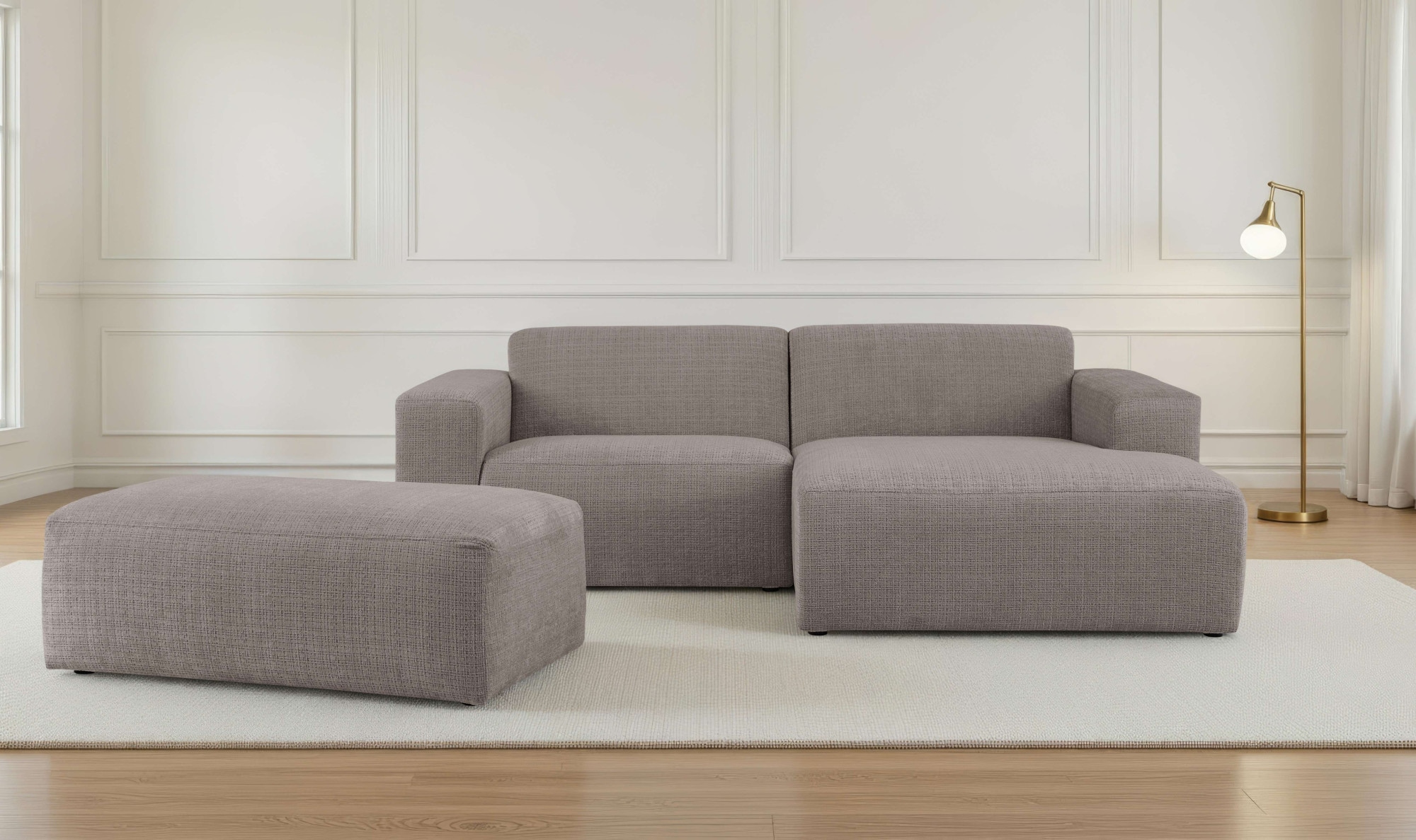 OTTO home Ecksofa "Koa,228cm, L-Form, Modulsofa, Webstoff, Cord, Struktur, günstig online kaufen