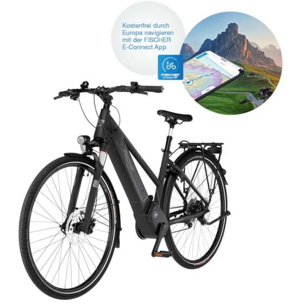 FISCHER Fahrrad E-Bike »VIATOR 6.0i Herren 504«, 10 Gang