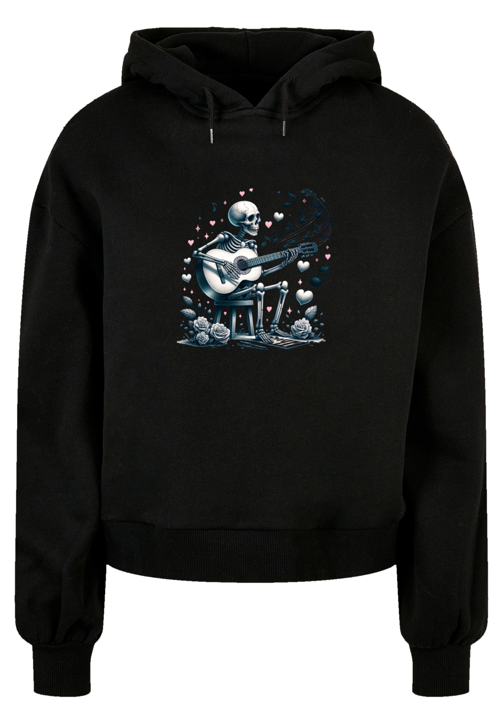 F4NT4STIC Sweatshirt »Skelett spielt Gitarre, Musik, Liebe«, Premium Qualität