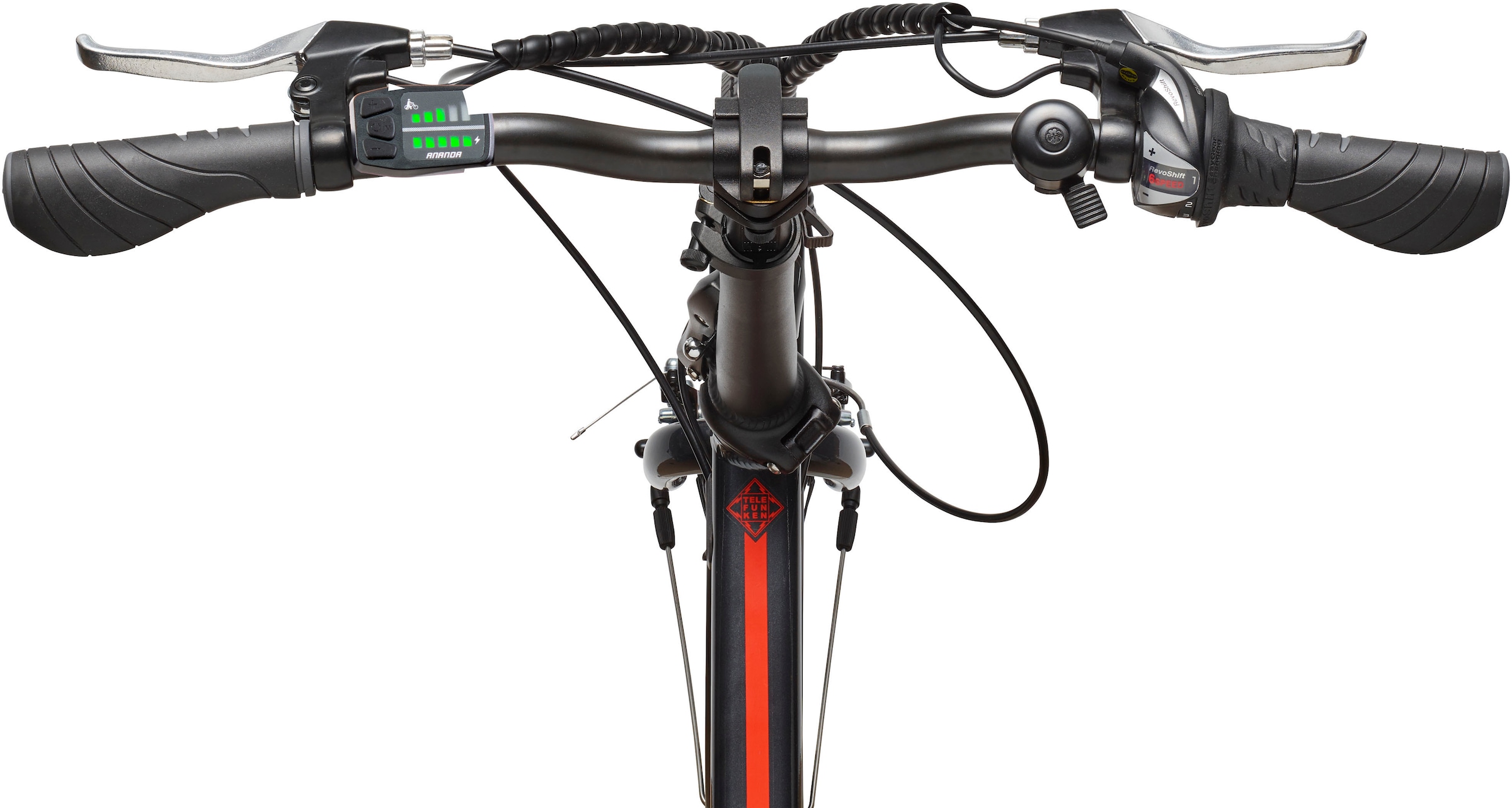 Telefunken E-Bike »Kompakt F820«, 6 Gang, Shimano, Tourney, Heckmotor 250 W, Pedelec, Elektrofahrrad für Damen u. Herren