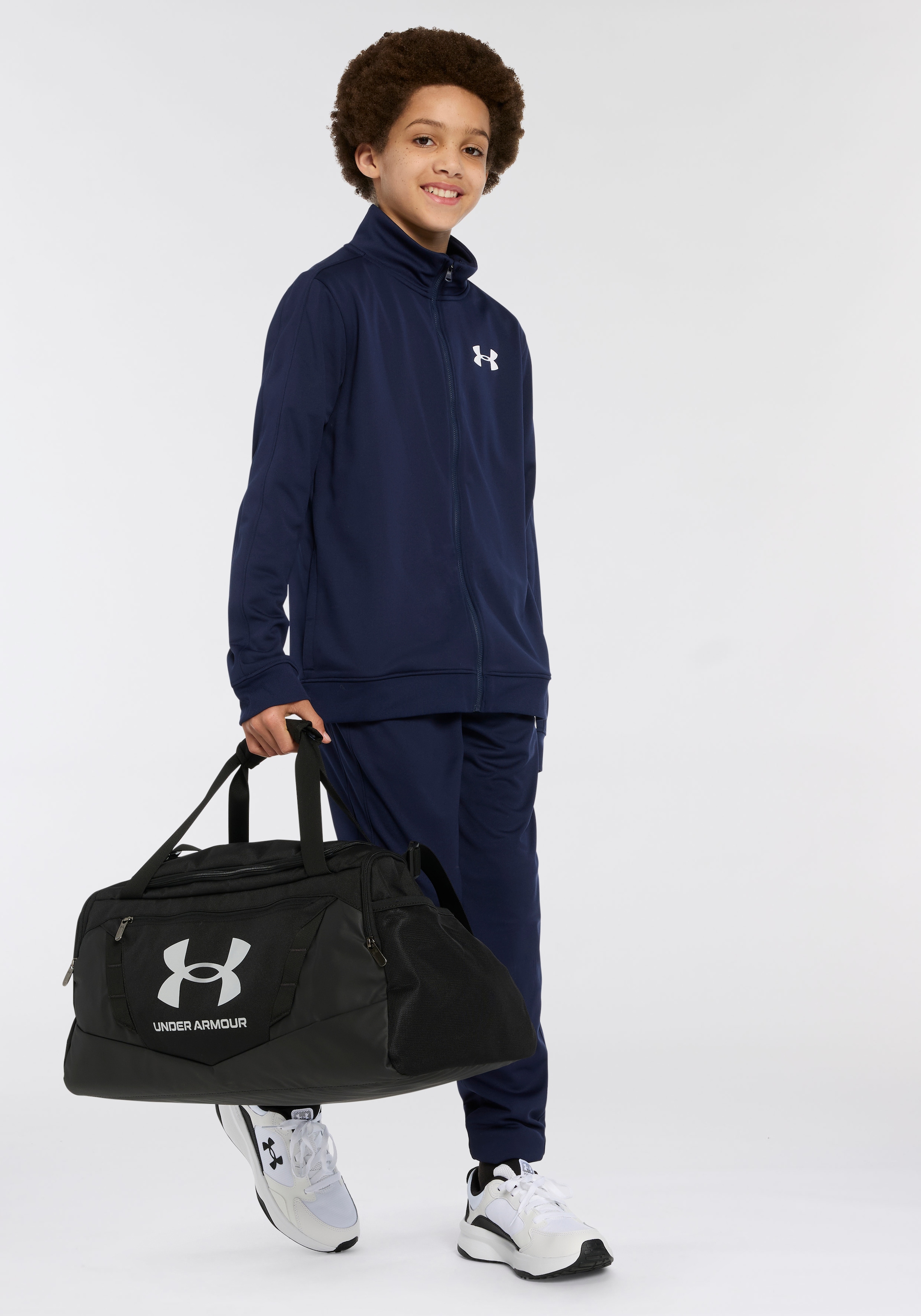 Under Armour Trainingsanzug "UA Rival Knit Track Suit" weiches, innen angerautes Material, schnell trocknendes Polyester