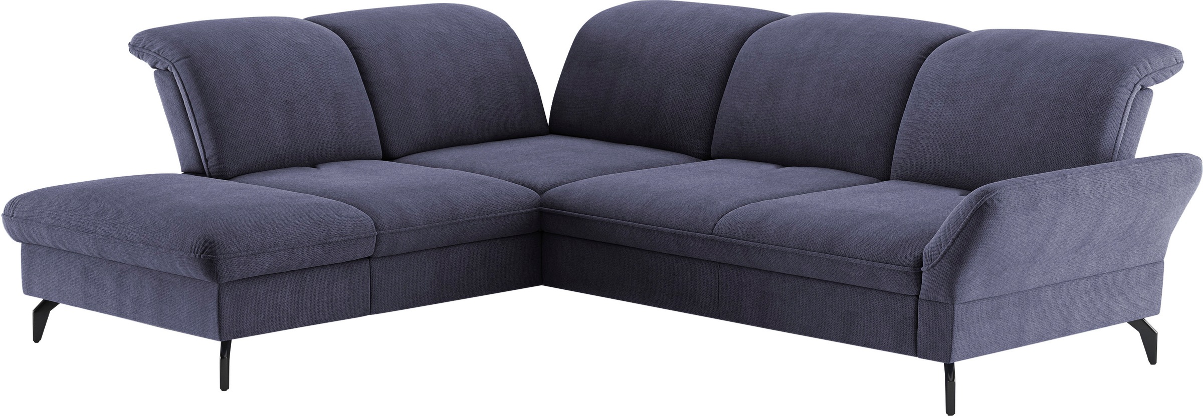 sit&more Ecksofa »Leandro L-Form«, Wahlweise mit Bett-, Kopfteil - und Armlehnfunktion, sowie Stauraum