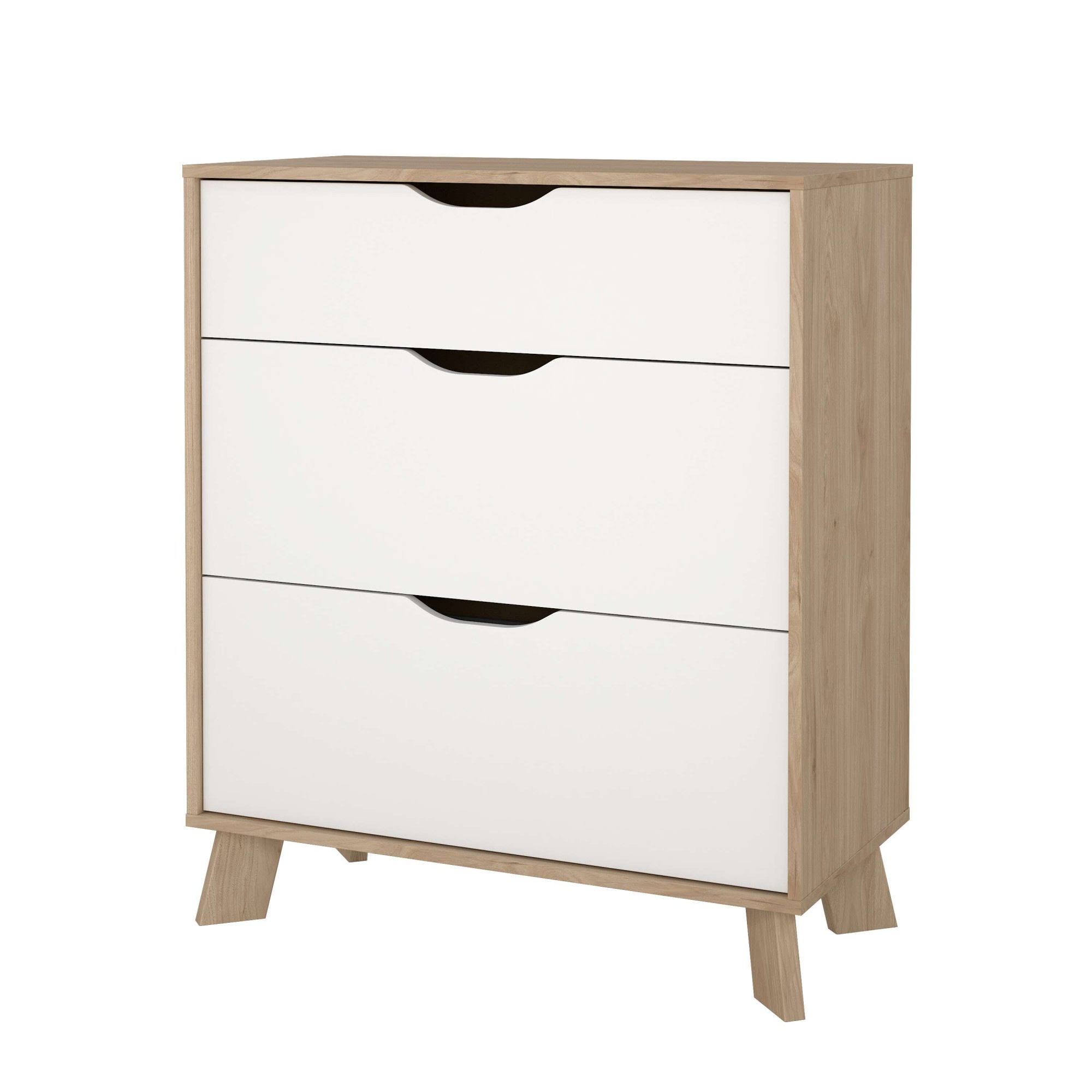 andas Kommode »Ikast, Schubladenschrank, Aufbewahrung, Stauraum«, 3 Schubladen, Eingriffsmulden, Breite 79 cm