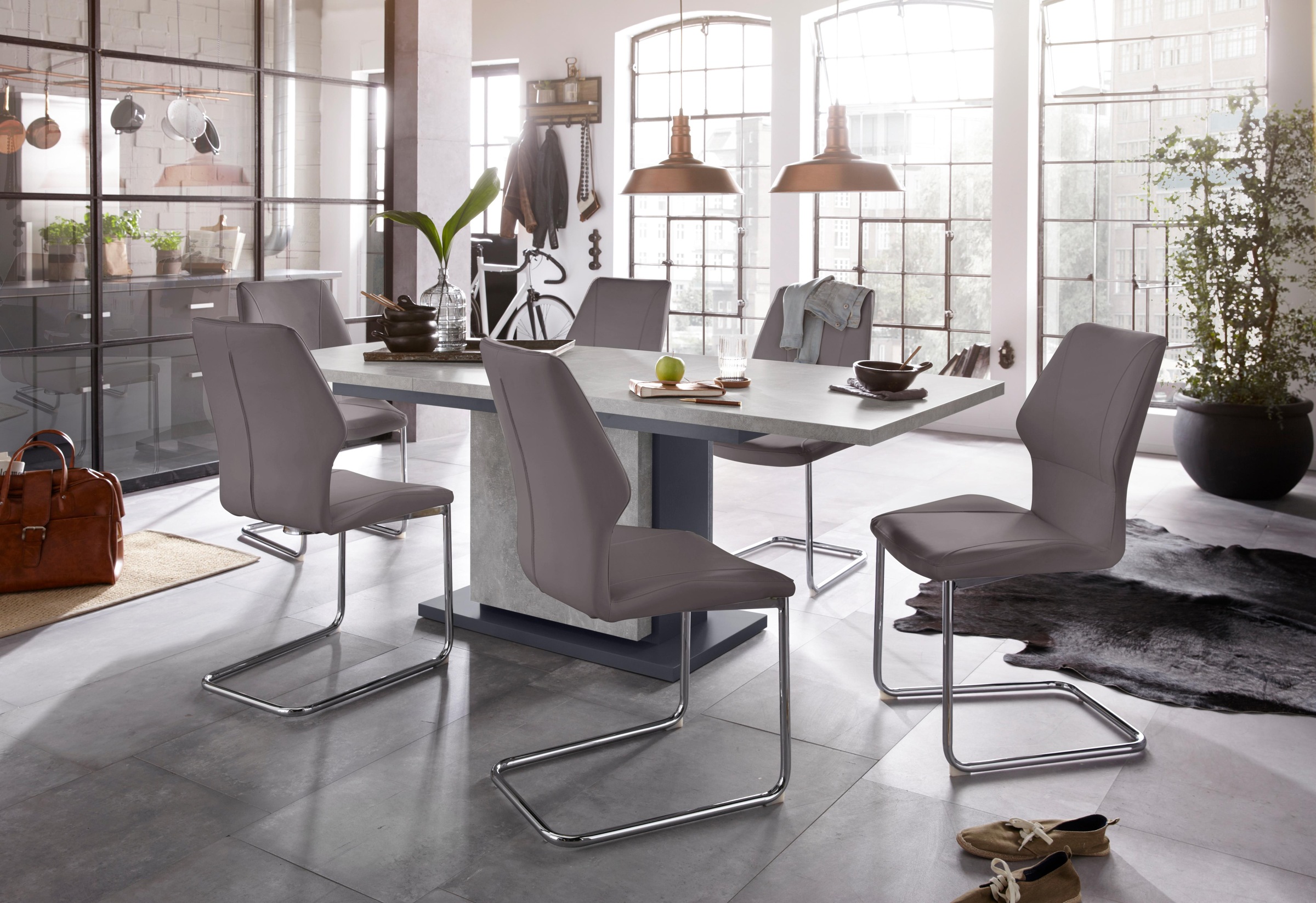 Homexperts Esszimmerstuhl »Amelie«, (Set), 2 St., Kunstleder, Bezug in Kunstleder