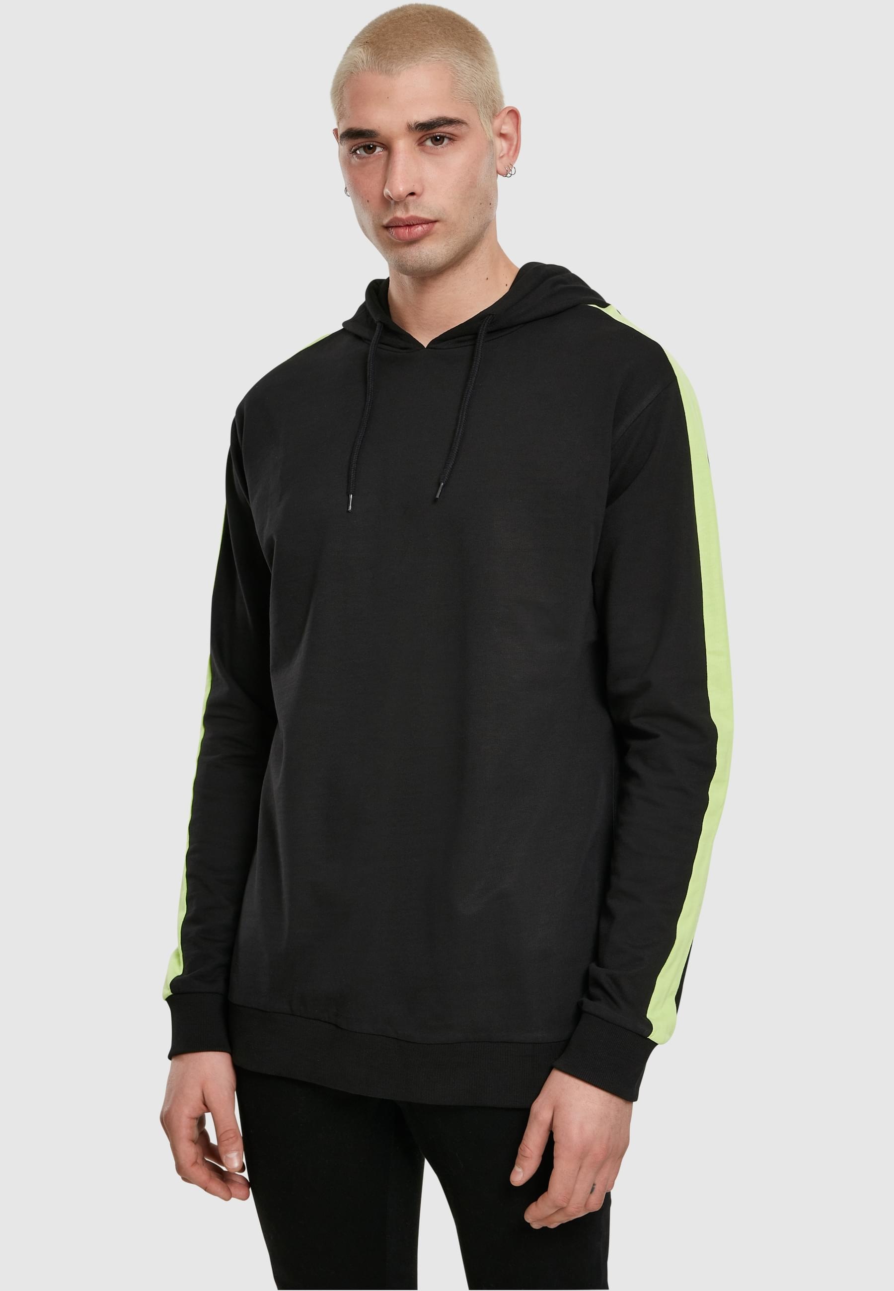 URBAN CLASSICS Sweatshirt »Urban Classics Herren Neon Striped Hoody«, (1 tlg.)