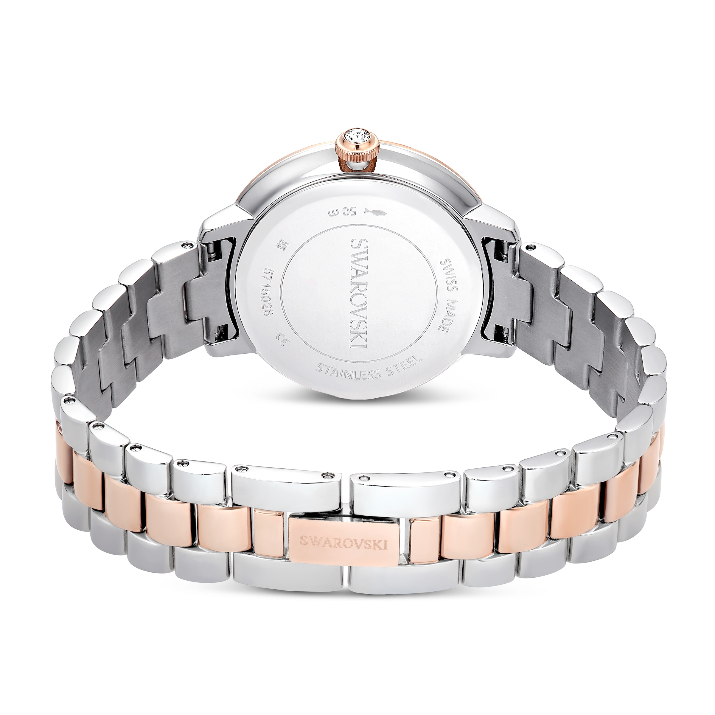 Swarovski Quarzuhr »MATRIX 3-LINK«, Armbanduhr, Damenuhr, Swiss Made, Edelstahlarmband, analog
