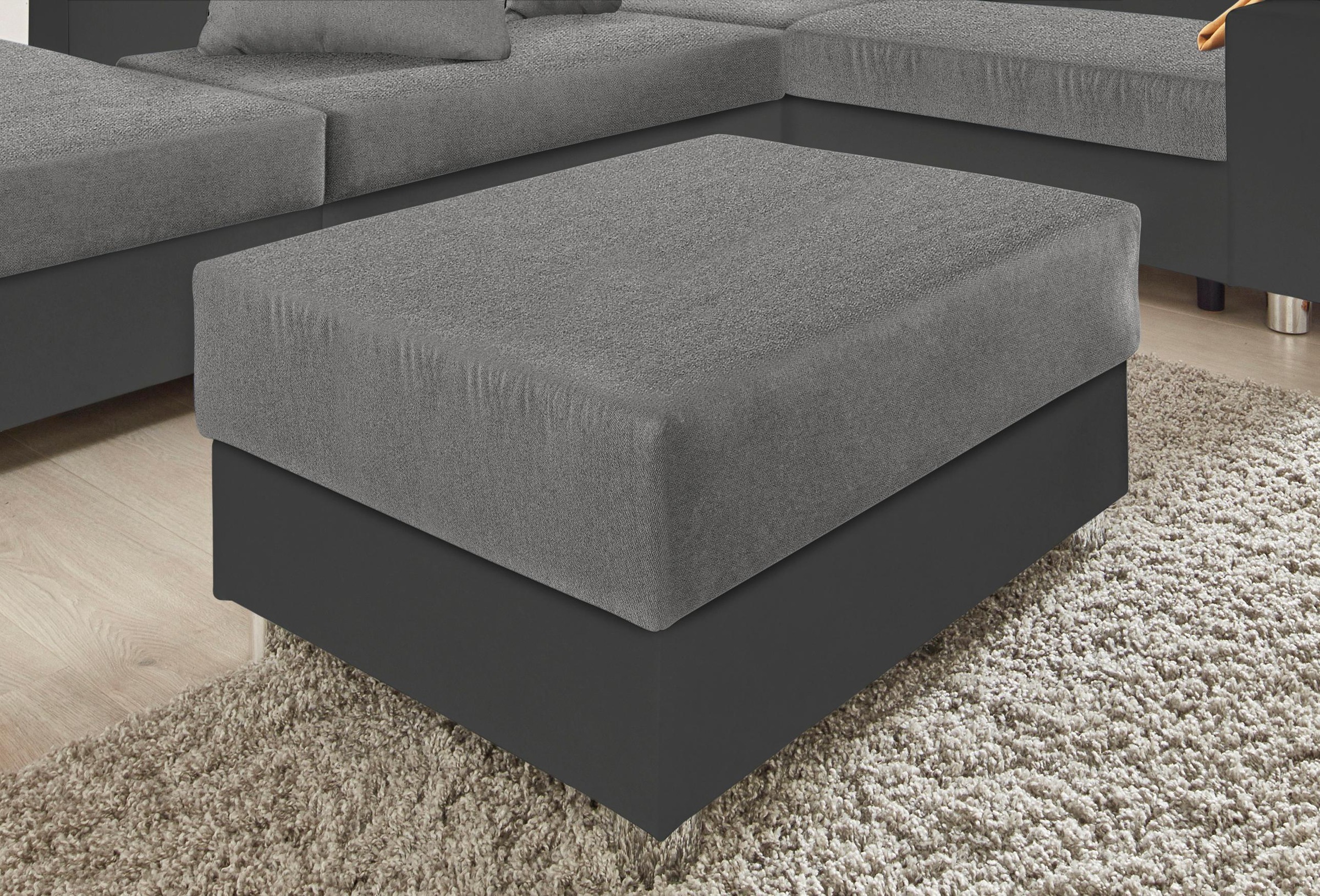 COLLECTION AB Hocker "Paris, B: 92 cm" mit Federkern