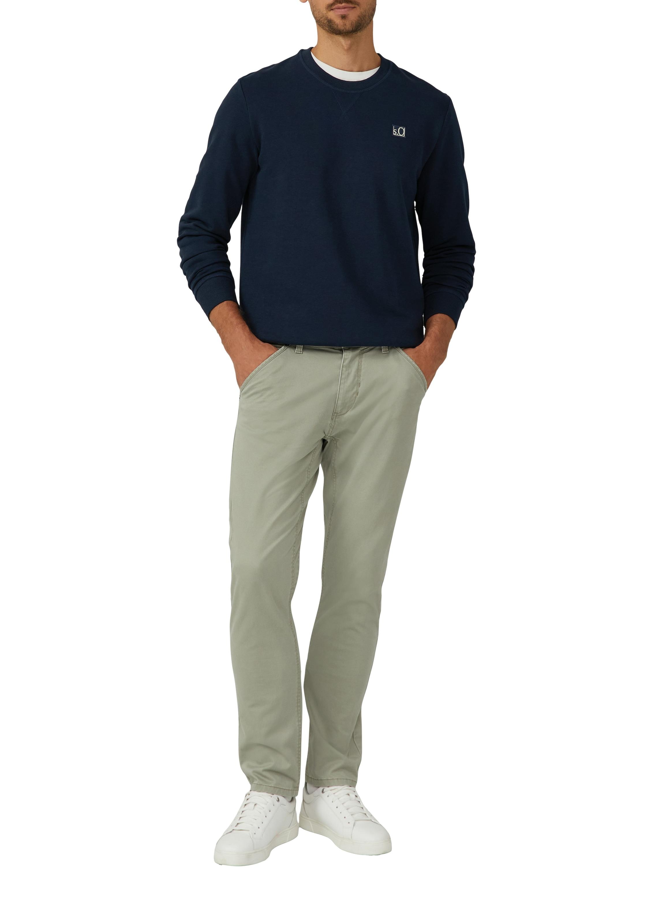 s.Oliver Sweatshirt, mit Logo Stickerei