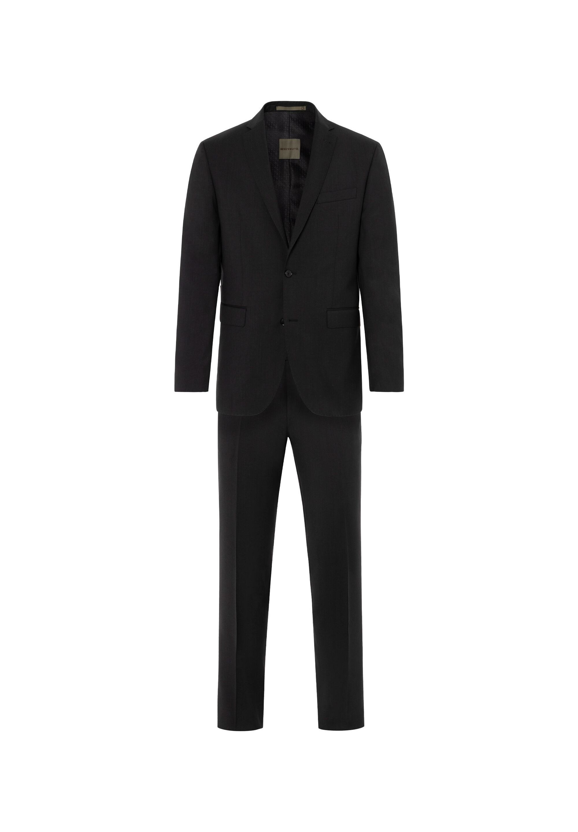 BENVENUTO. Anzug "ROMEO Nero" 2 tlg. modern fit mit 4-Knopf Manschette