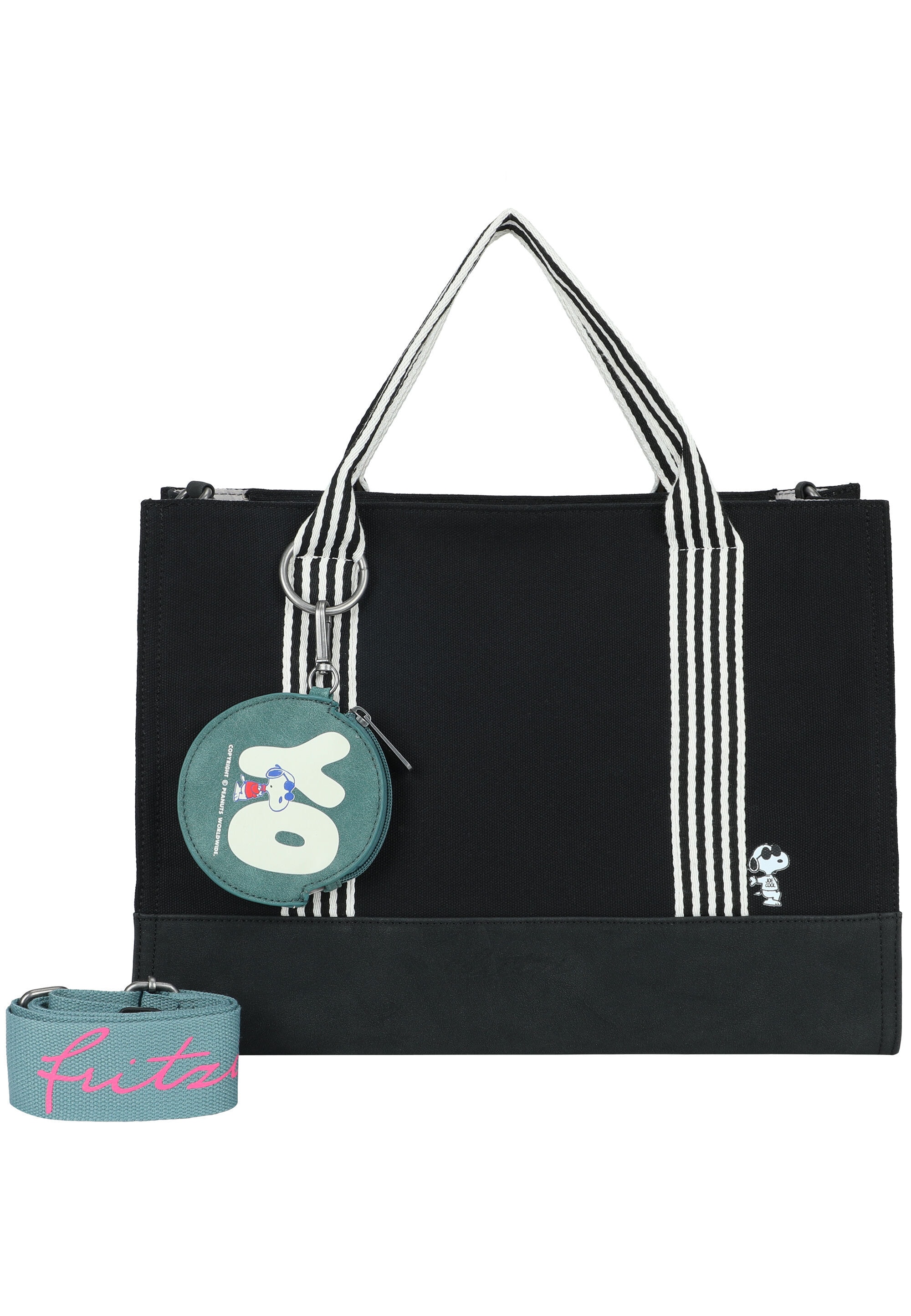 Fritzi aus Preußen Shopper "PeanutsTM x fritzi Tote Bag Cool Black" mit Peanuts-Motiv