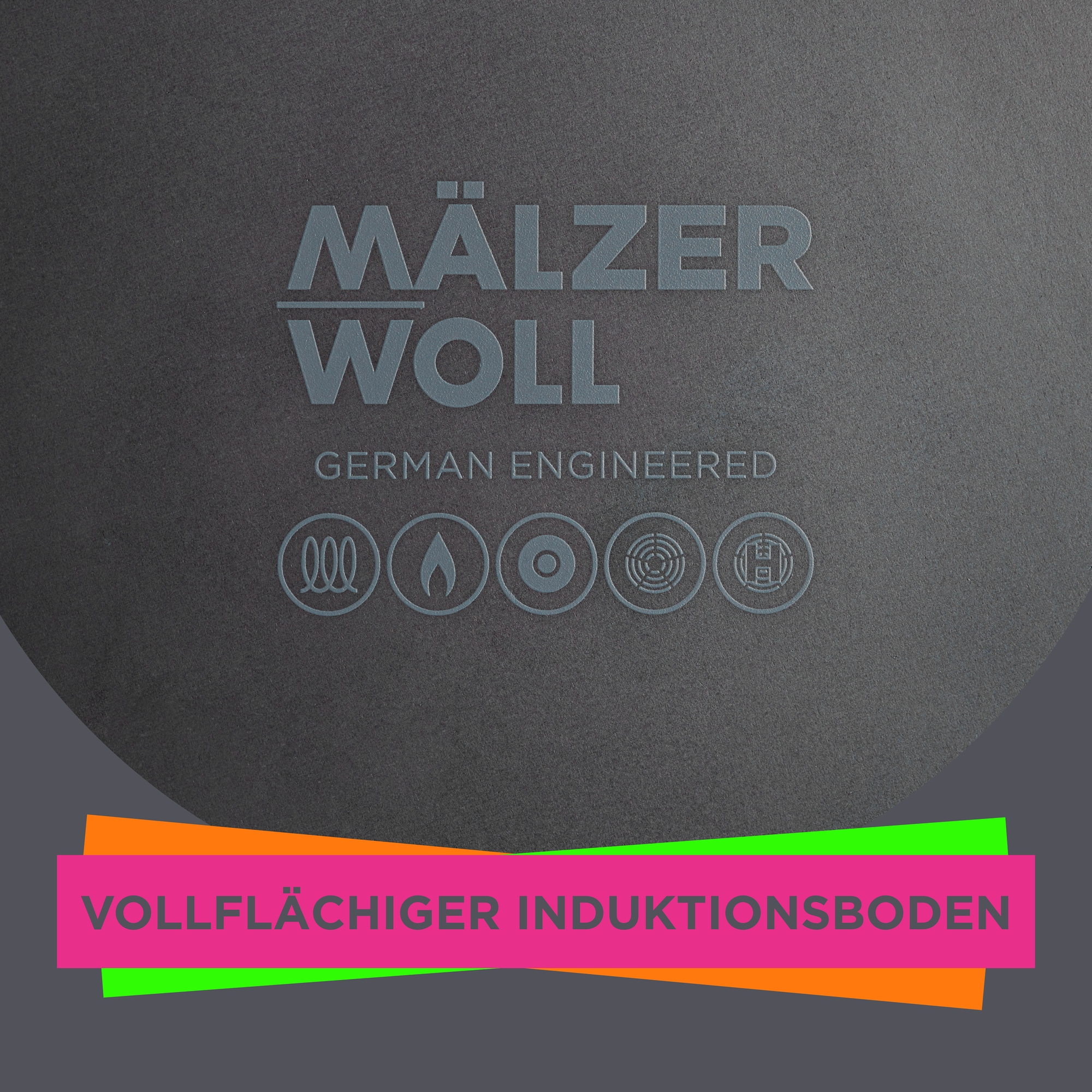 WOLL Bratpfanne »MÄLZERxWOLL Carbonstahl Bratpfanne Ø20-28cm, vorgebrannt, Induktion« Karbon-Stahl 1 tlg. Genieterer Stiel, Ofenfest, Spülmaschinengeeignet, 4-5cm hoch