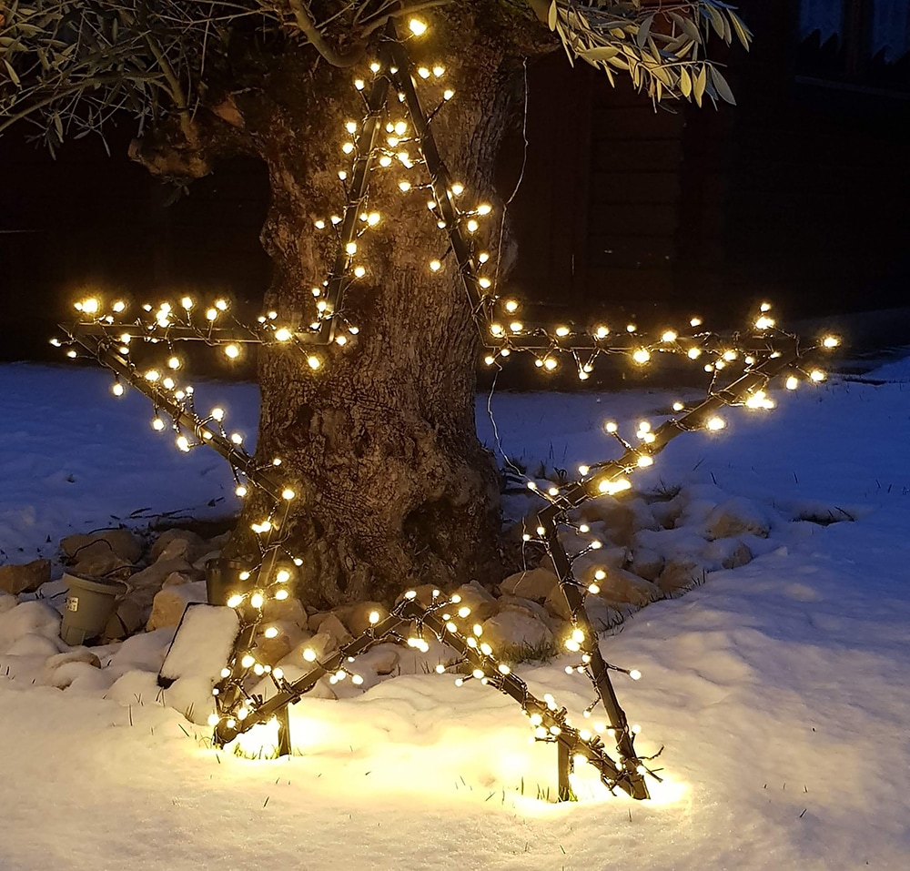 LED Stern »Caden, Weihnachtsstern, Weihnachtsdeko mit 230 LEDs«, Gartenstecker mit...