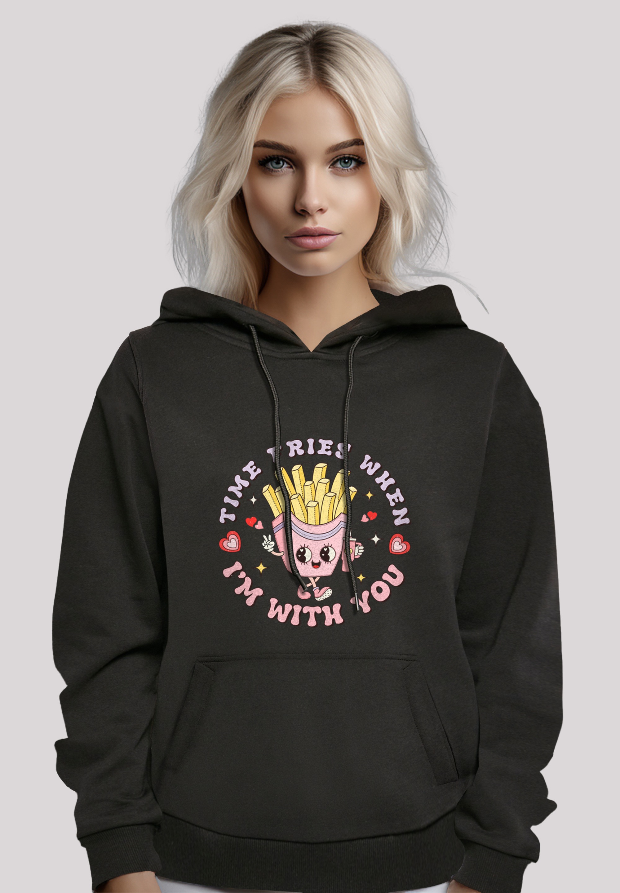 F4NT4STIC Kapuzenpullover "Time Fries when I am with you Valentinstag", Pre günstig online kaufen