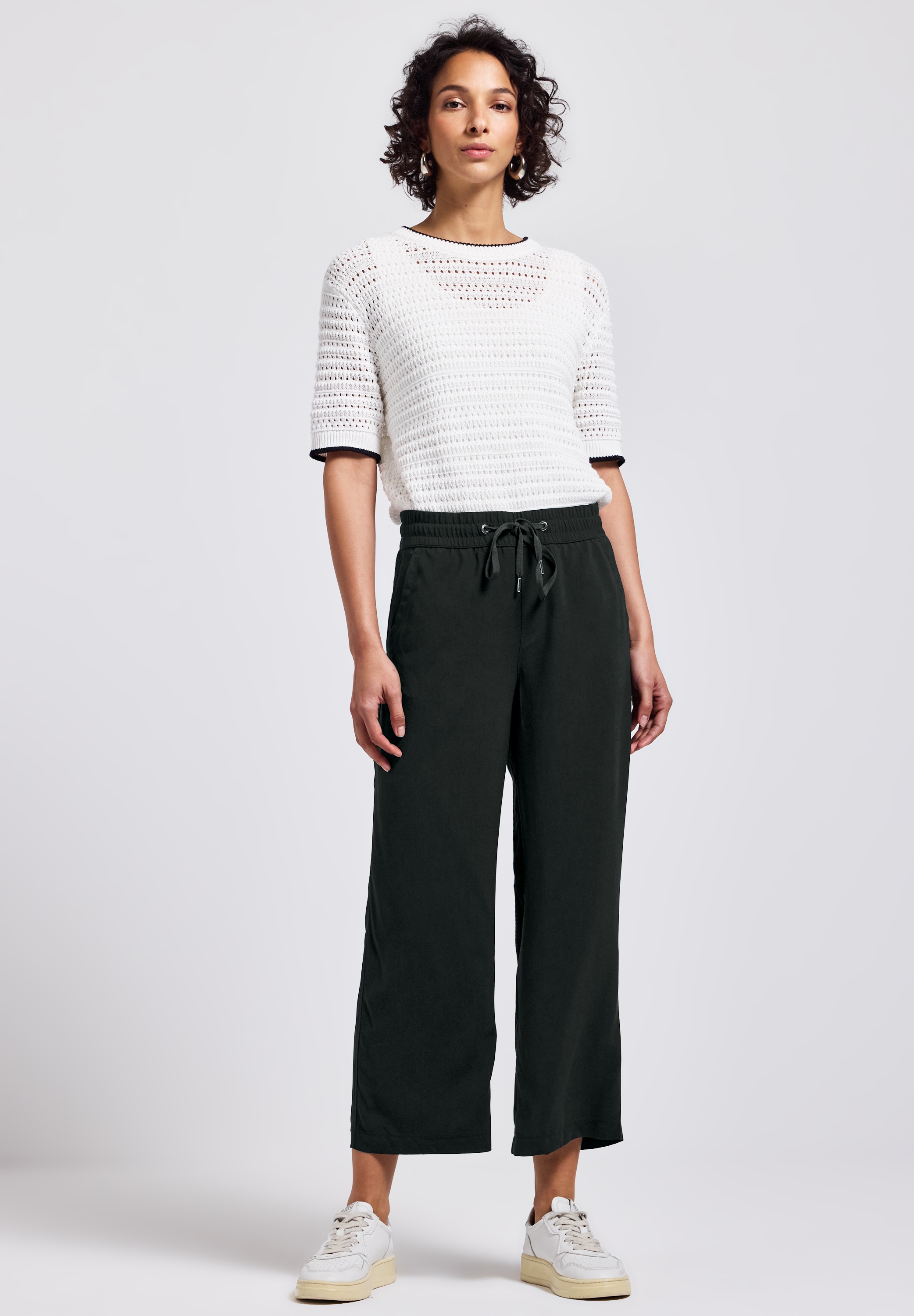 STREET ONE Stoffhose, High Waist