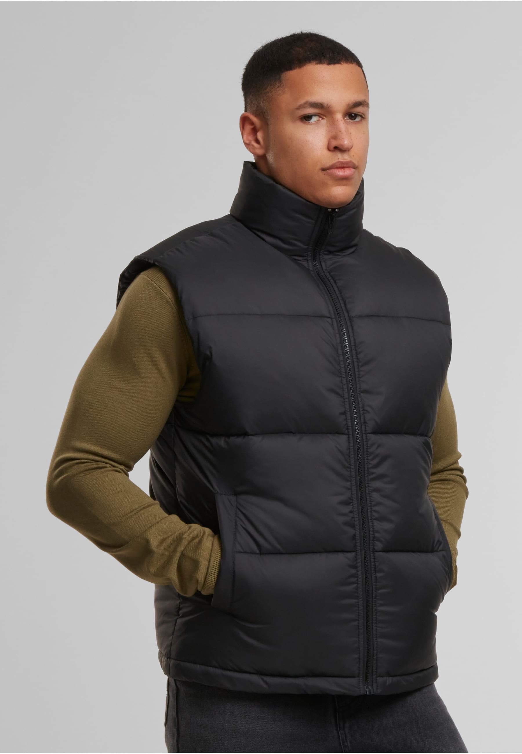 URBAN CLASSICS Steppweste »Urban Classics Basic Puffer Vest«, (1 tlg.)