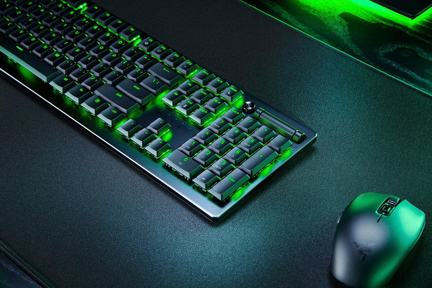 RAZER Gaming-Tastatur »Deathstalker V2 Pro«, (Gaming-Modus-Multimedia-Tasten-Profil-Speicher-Funktionstasten-USB-Anschluss-ergonomische Form-Ziffernblock)