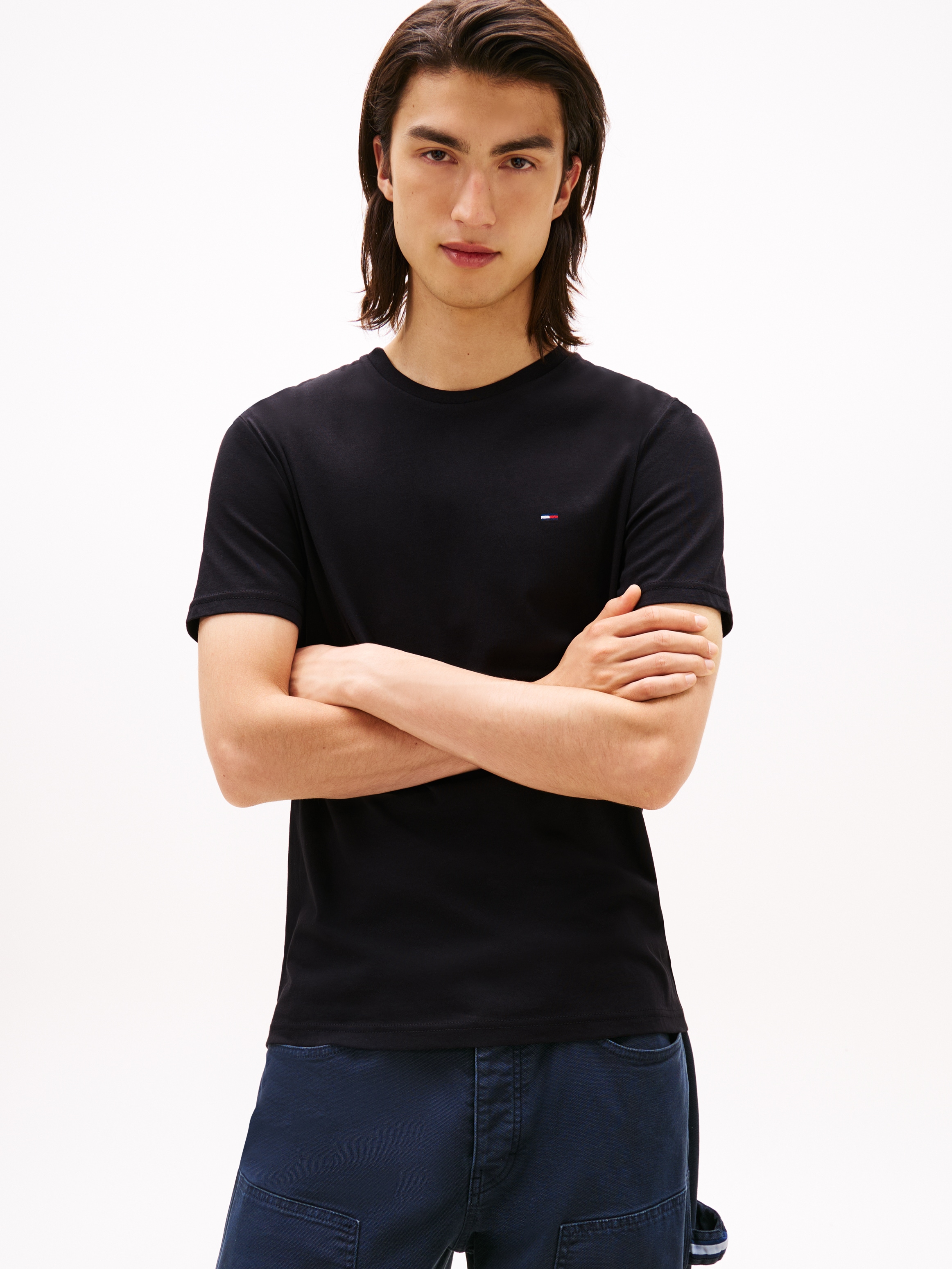 Tommy Jeans T-Shirt »TJM XSLIM 3 PACK TEE«, Mit Rundhalsausschnitt