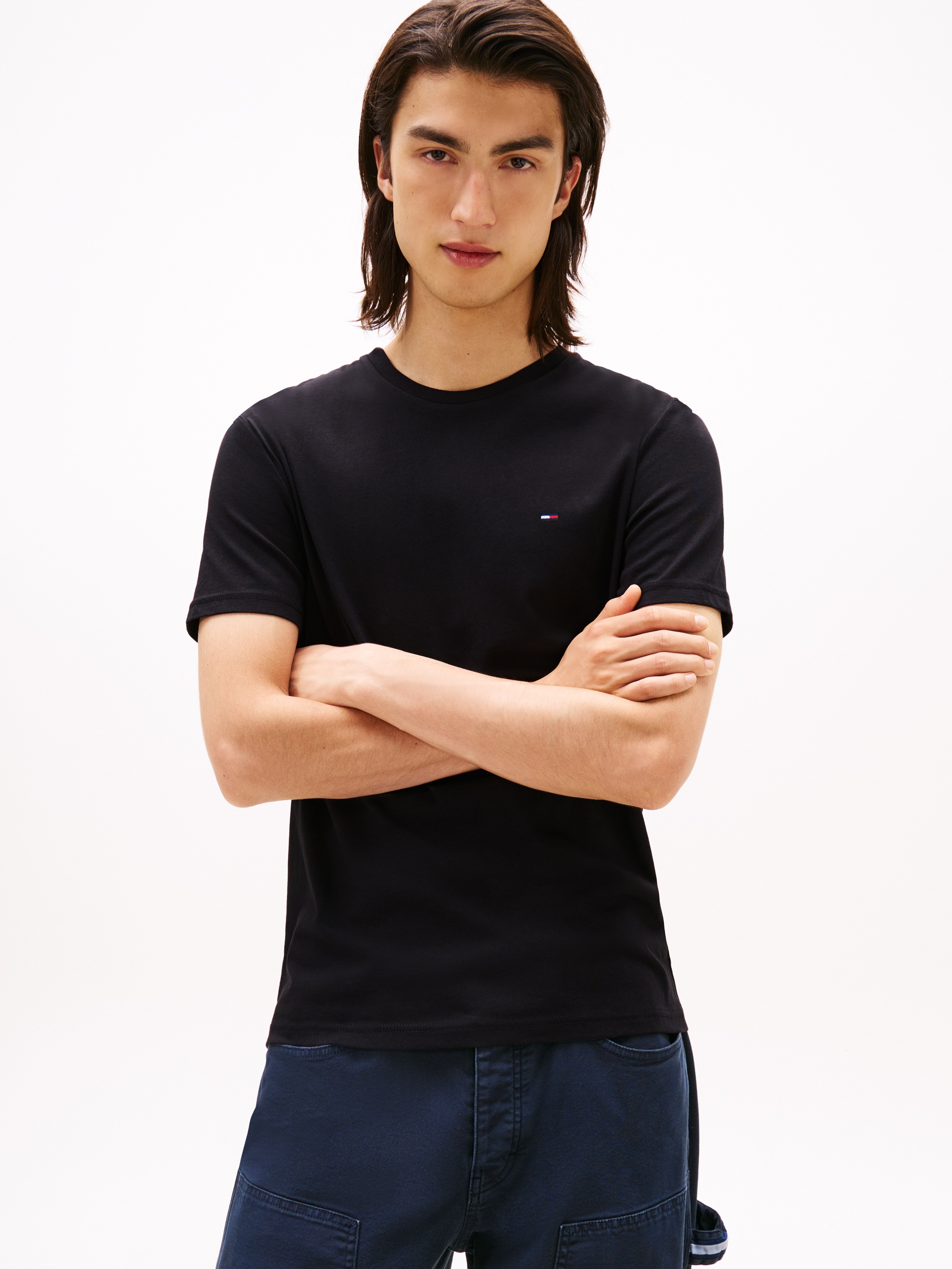 Thumbnail - Tommy Jeans T-Shirt "TJM XSLIM 3 PACK TEE" Mit Rundhalsausschnitt