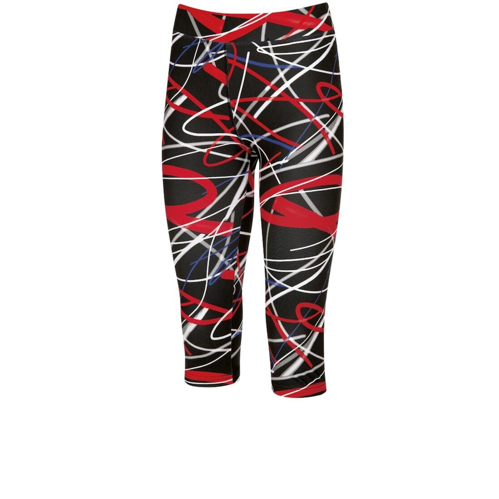 Trigema Leggings »TRIGEMA 3/4-lange Sporthose mit angesagtem Druck«, (1 tlg.)