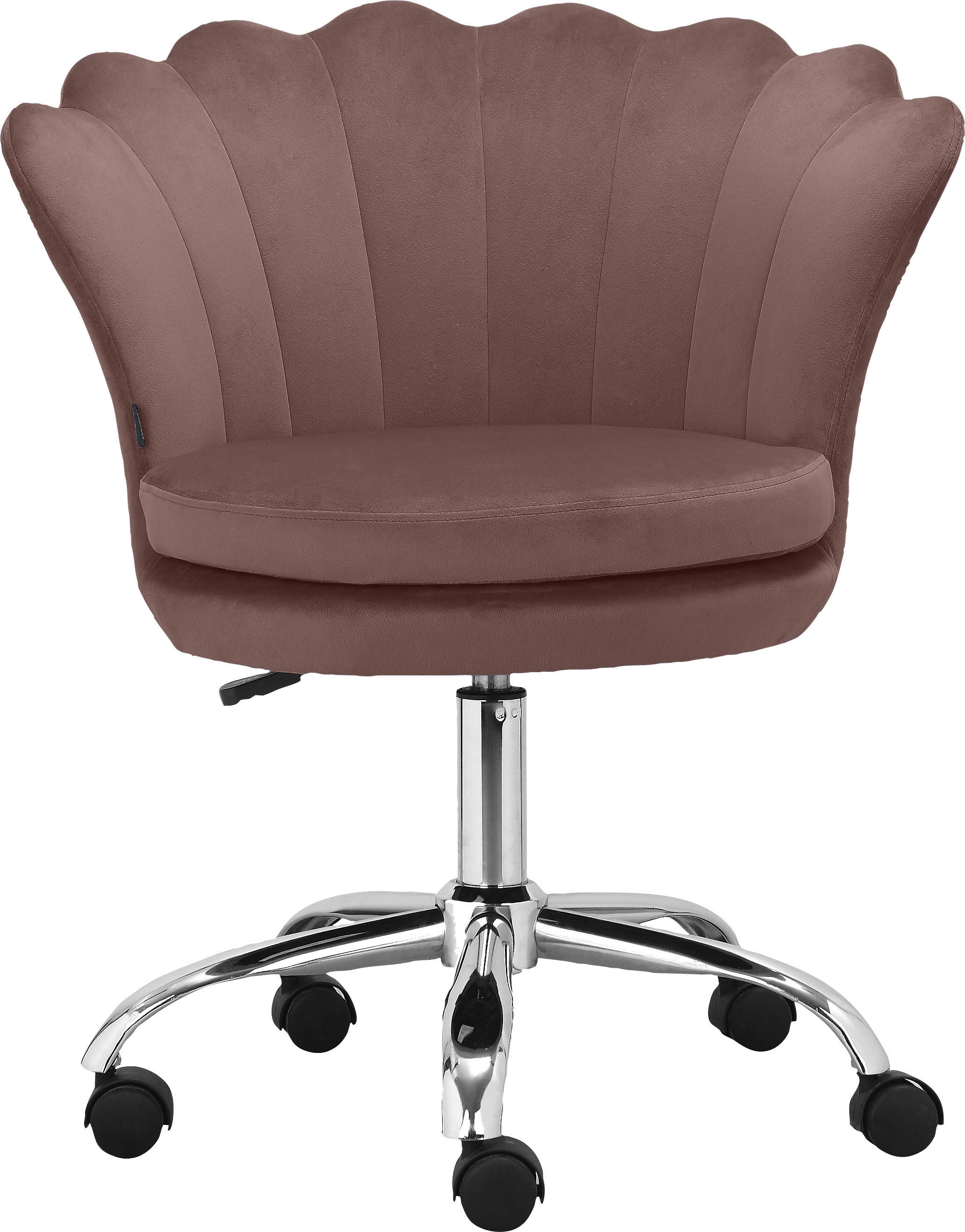 Thumbnail - OTTO home Bürostuhl "Helleu" () 1 Stk.Veloursstoff mit horizontalen Nähten, höhenverstellbar, 360 drehbar