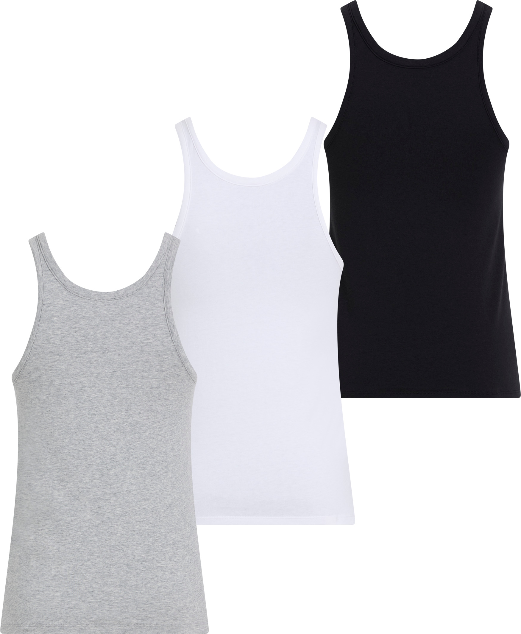 Calvin Klein Underwear Tanktop »SCOOP NECK COTTON TANK 3PK«, (Packung, 3 tlg., 3er-Pack), mit Logostickerei