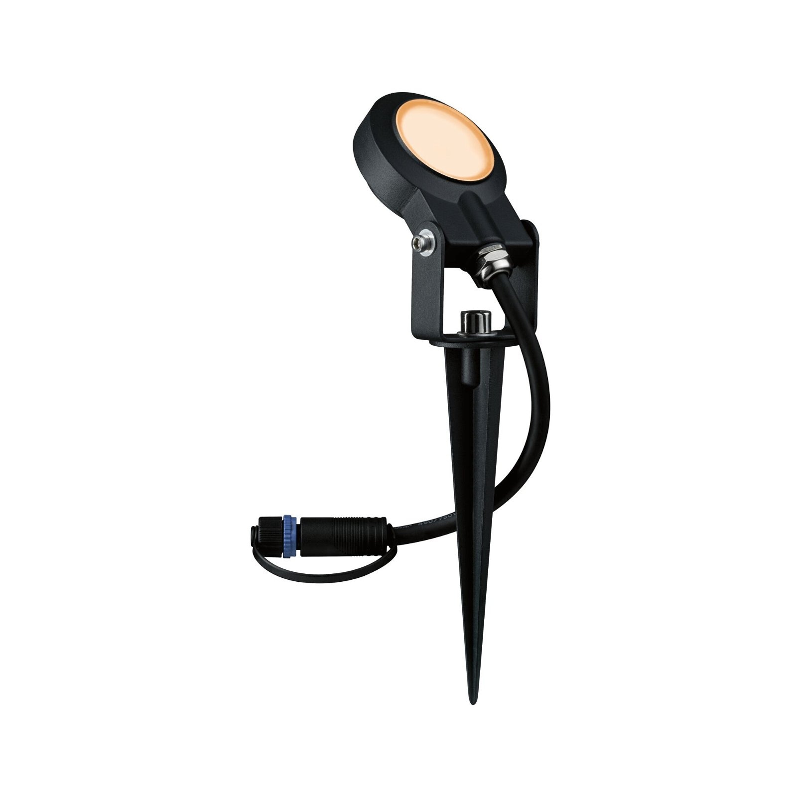 Paulmann LED Gartenstrahler »Plug & Shine Sting Einzelspot IP67 2200K 6,3W Anthrazit«, 1 flammig-flammig, insektenfreundlich