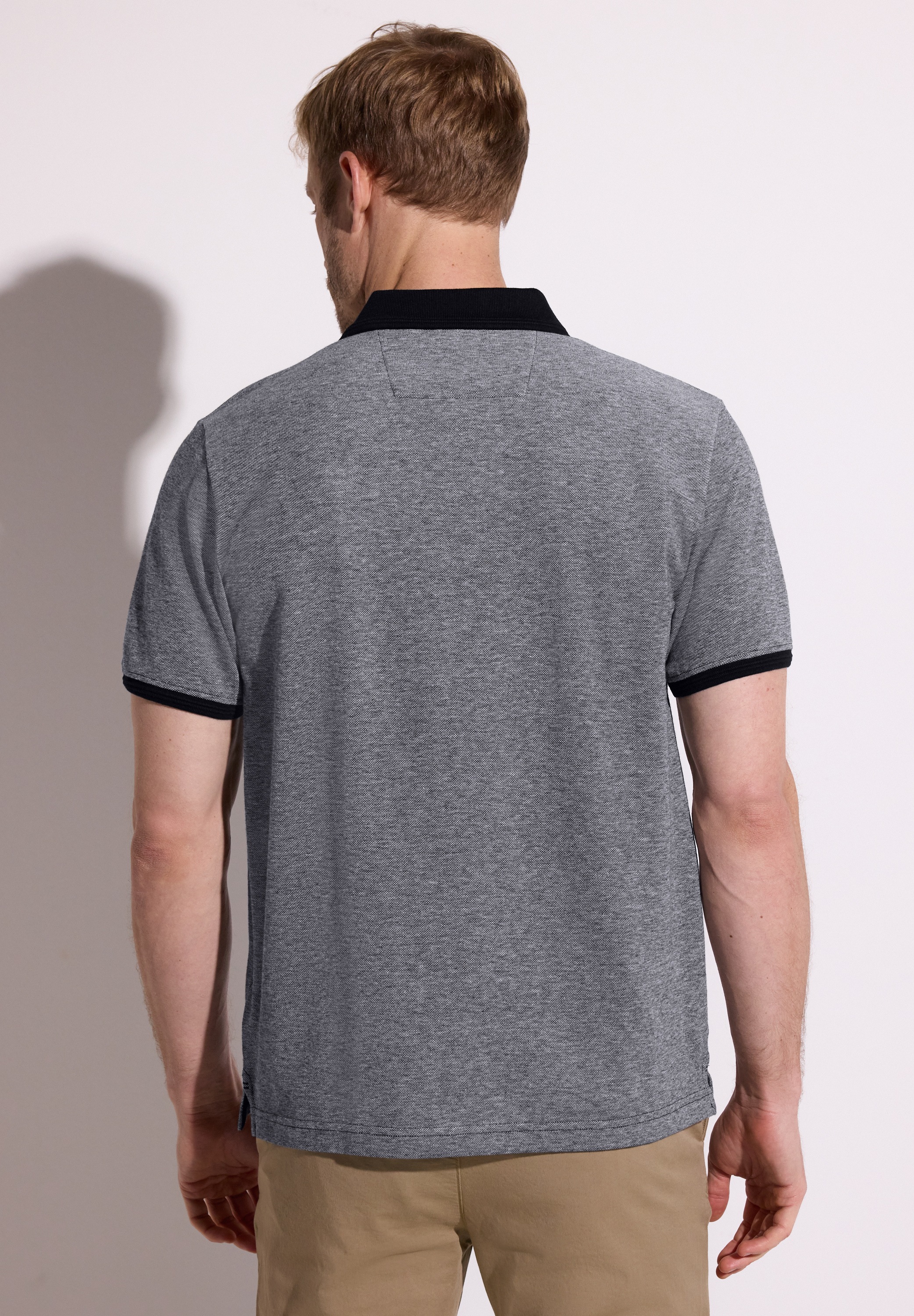 STREET ONE MEN Poloshirt mit Farbakzenten