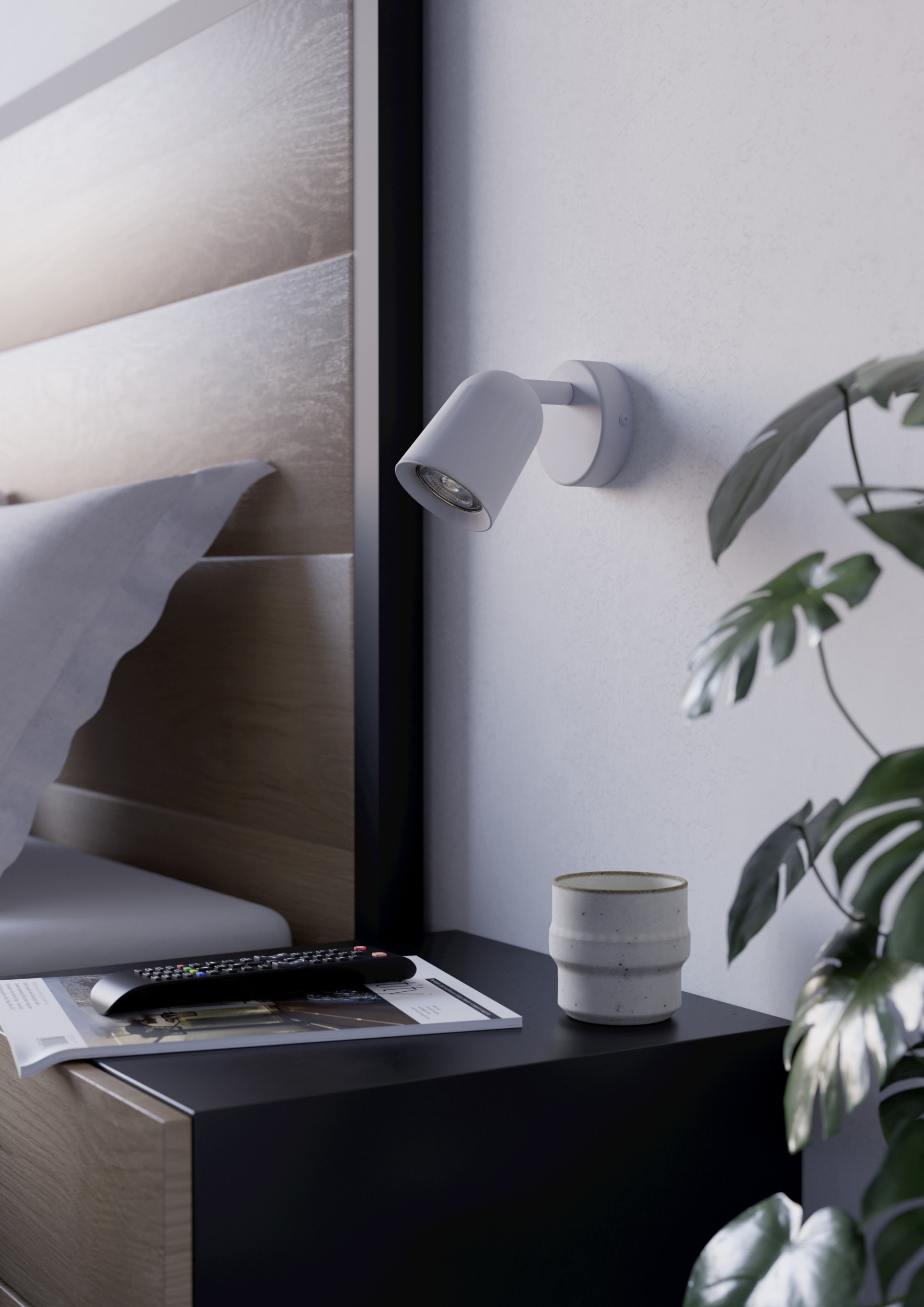 EGLO Deckenleuchte »CAMALDOLI Spotlampe - Stahl - GU10 - 1X5W - IP20« GU10 1 Stk. Wandleuchte, Wandspot, schwenkbar, Strahler, L8,5 x H11 x AL10,5 cm