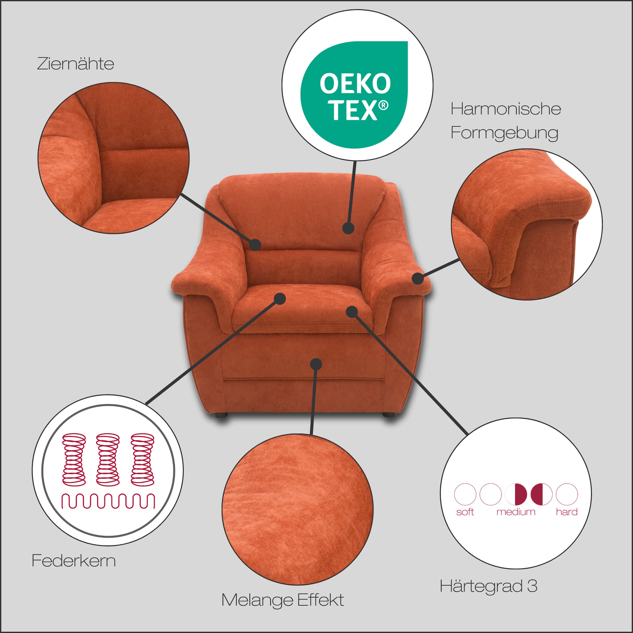 DOMO collection Sessel »Lale«