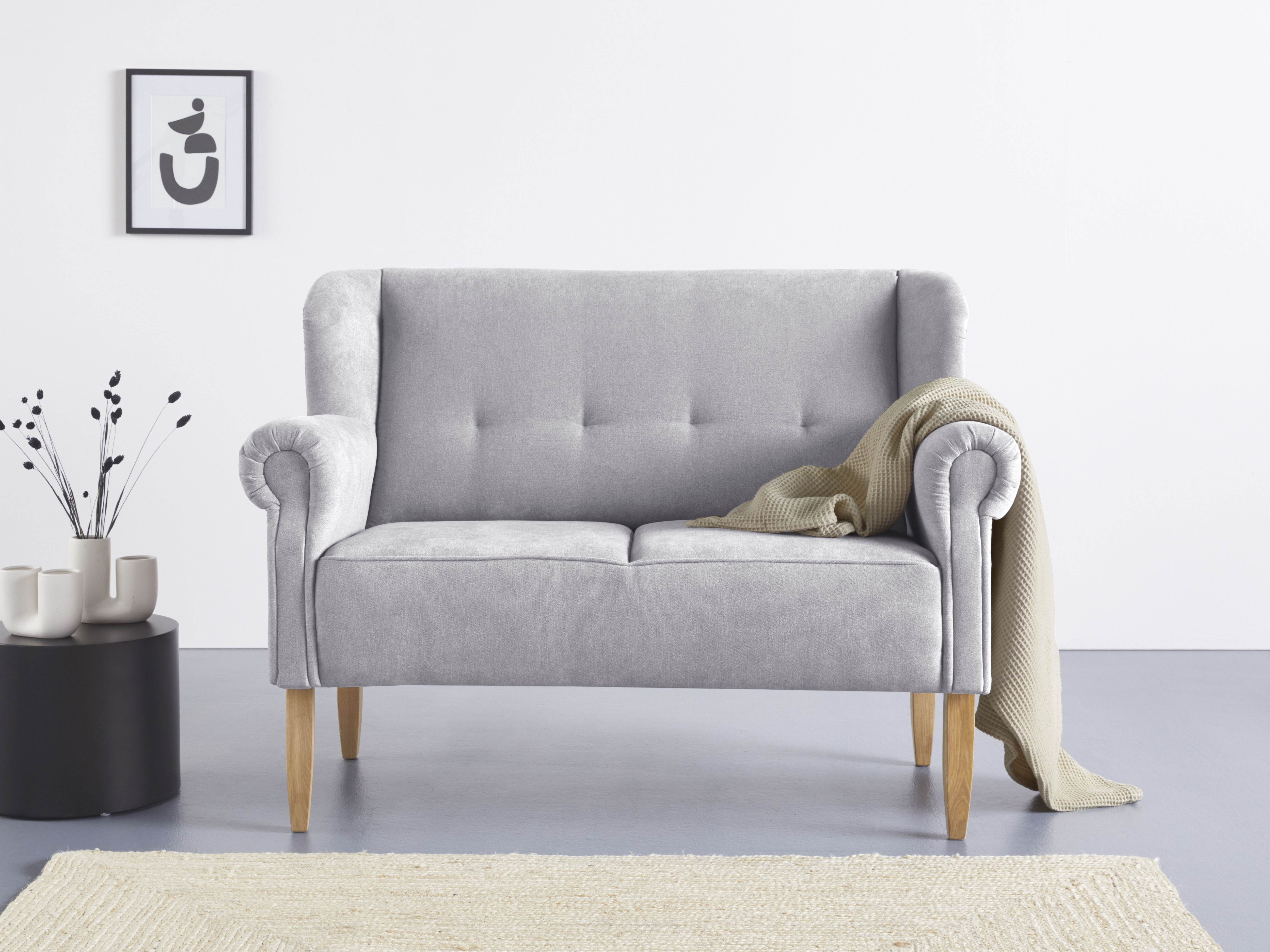 Home affaire Küchensofa "Moro Couch mit Federkern, bequem, Breite 142cm" in verschiedenen Stoffen und Farben